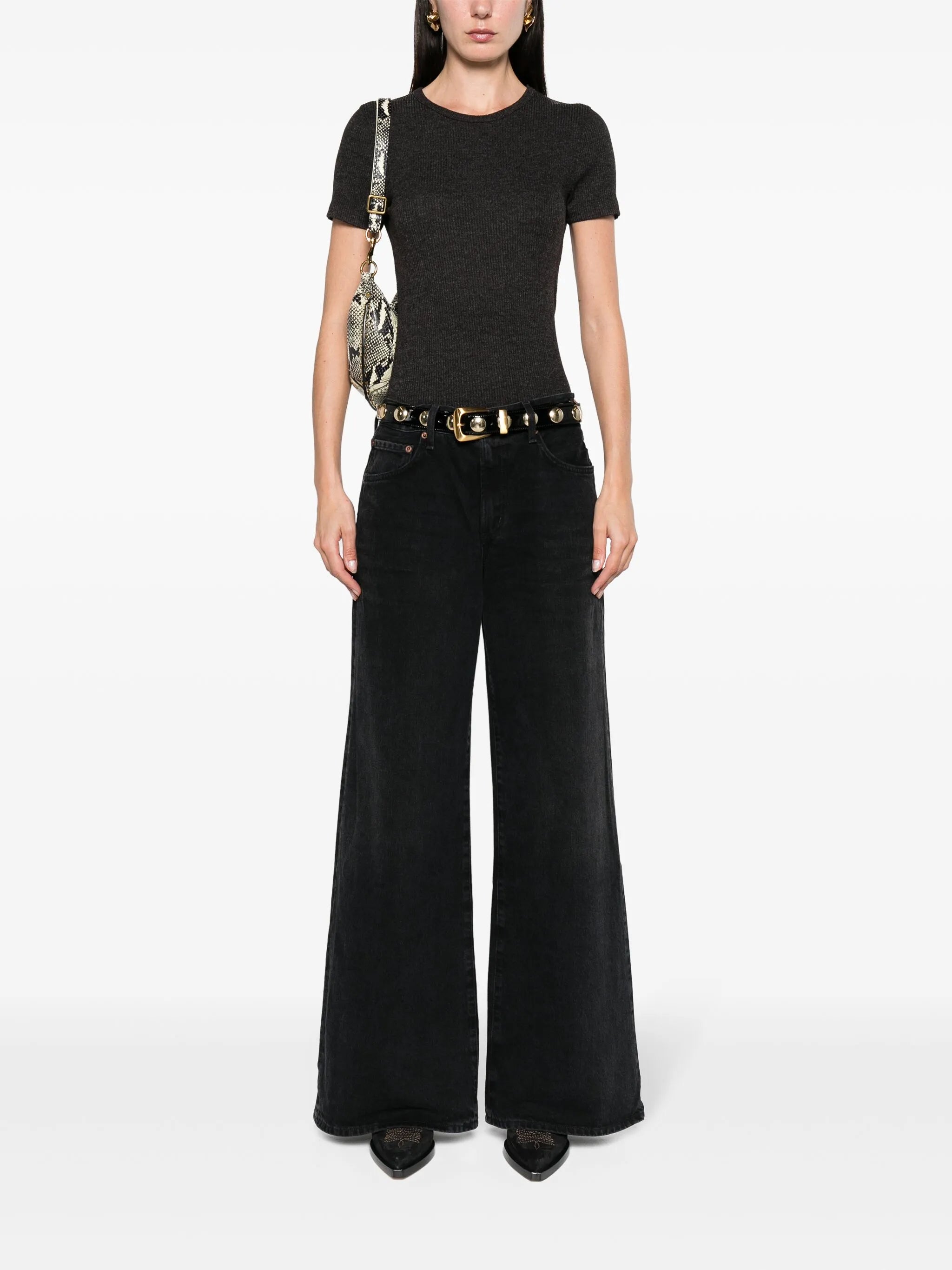 Clara low-rise flared jeans