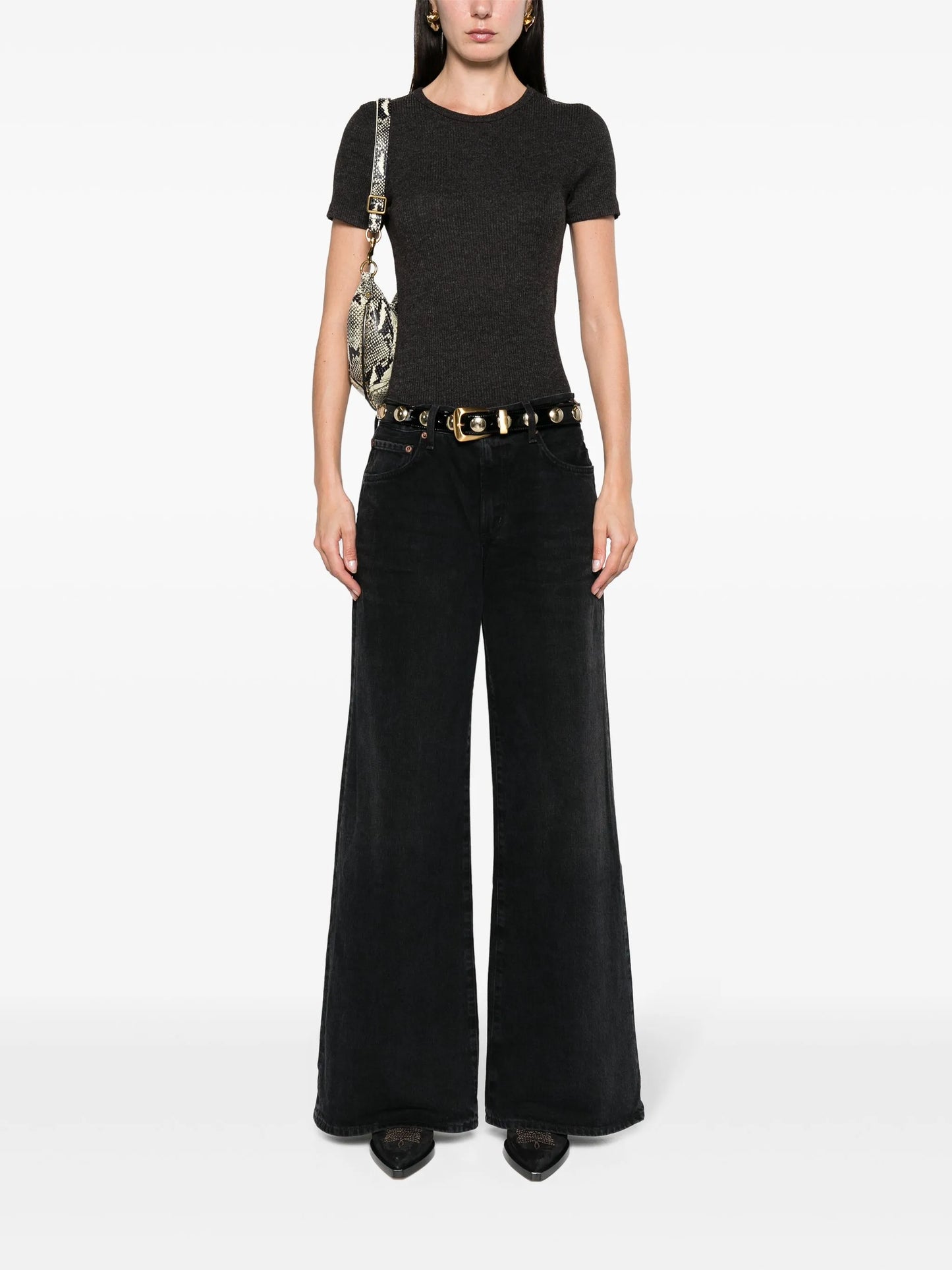 Clara low-rise flared jeans