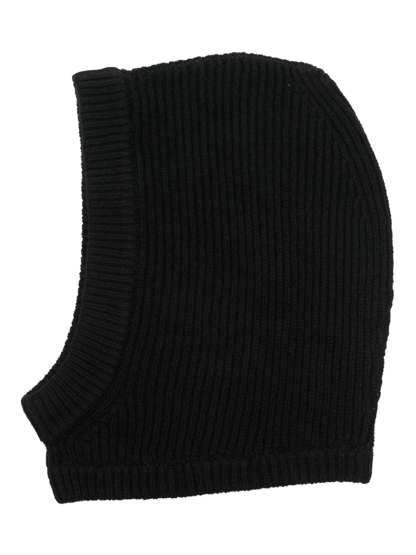 ribbed-knit wool balaclava