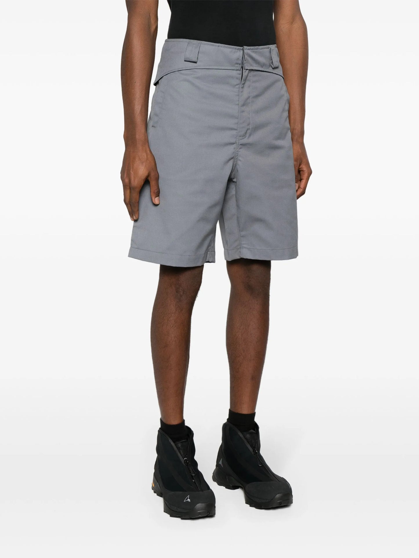 Folded Belt bermuda shorts