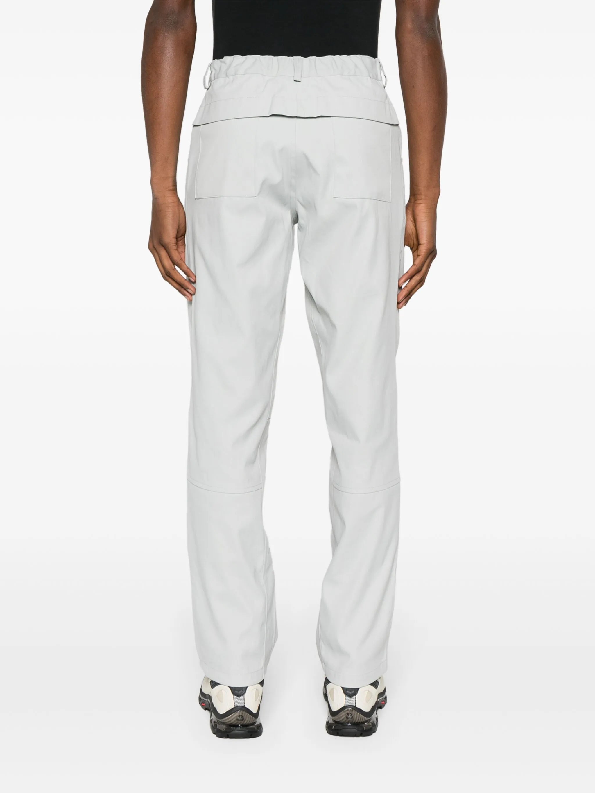 Tech straight-leg trousers