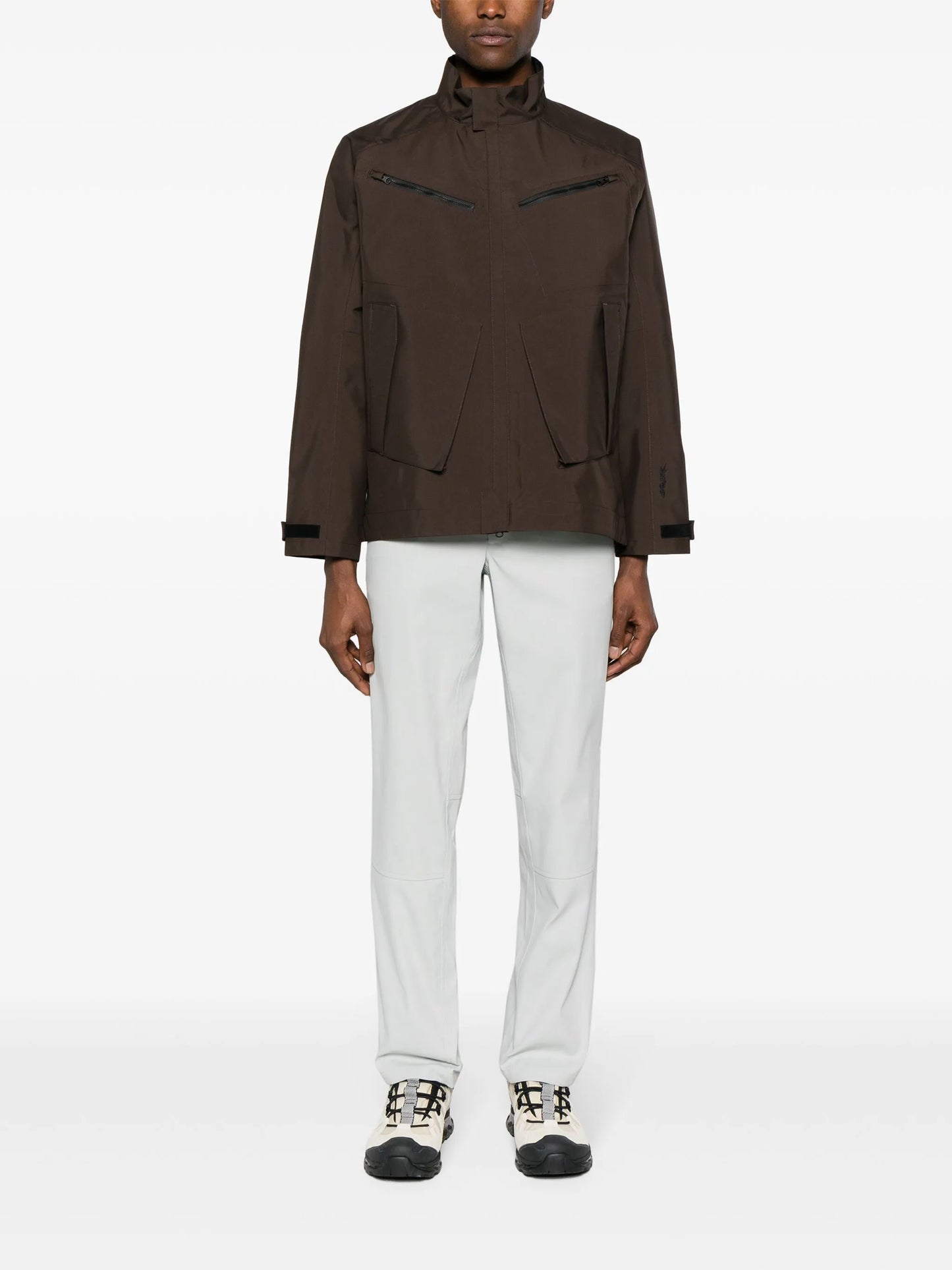 Tech straight-leg trousers