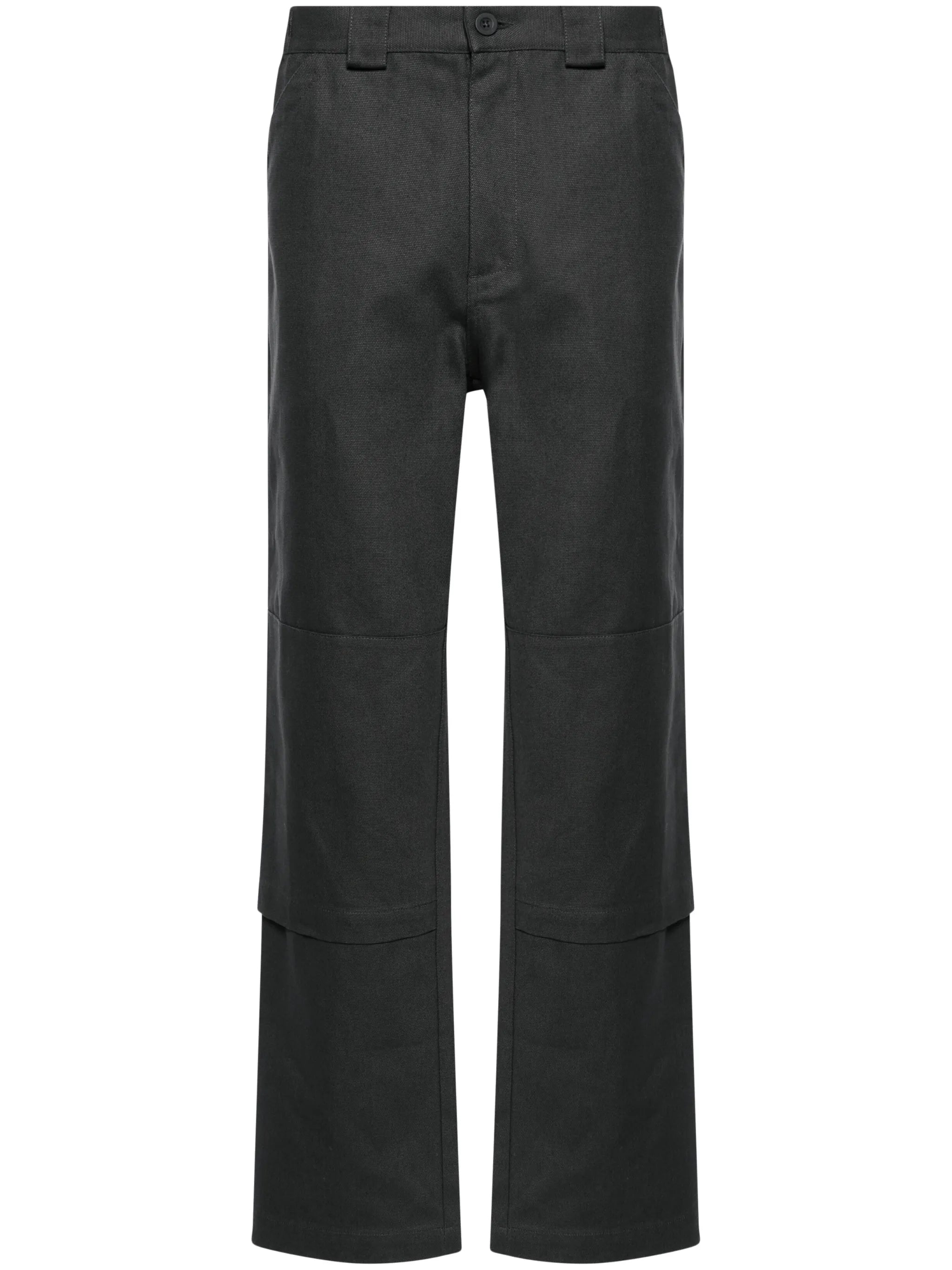Replicated straight-leg trousers