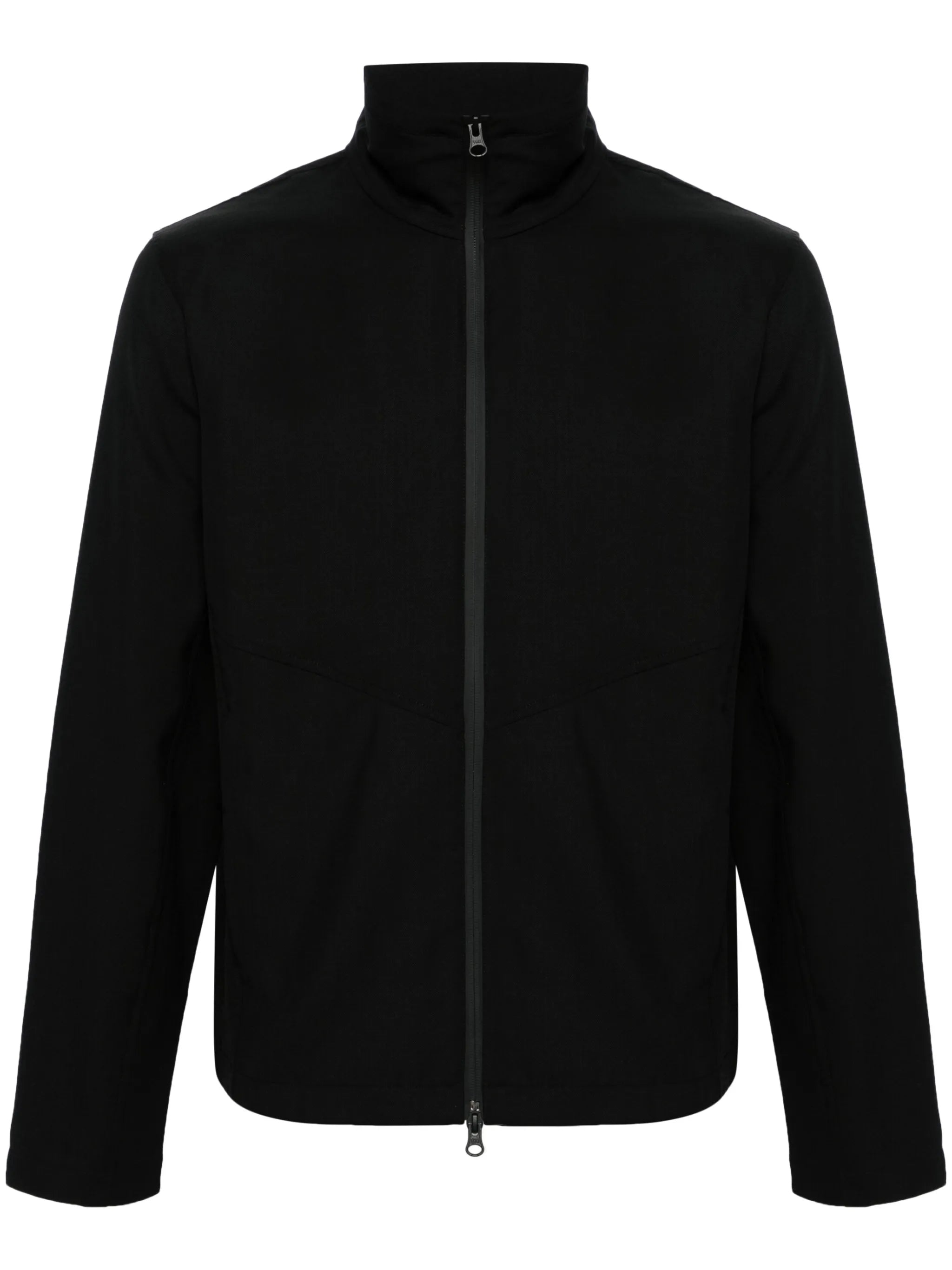 zip-up wool lightweight jacket