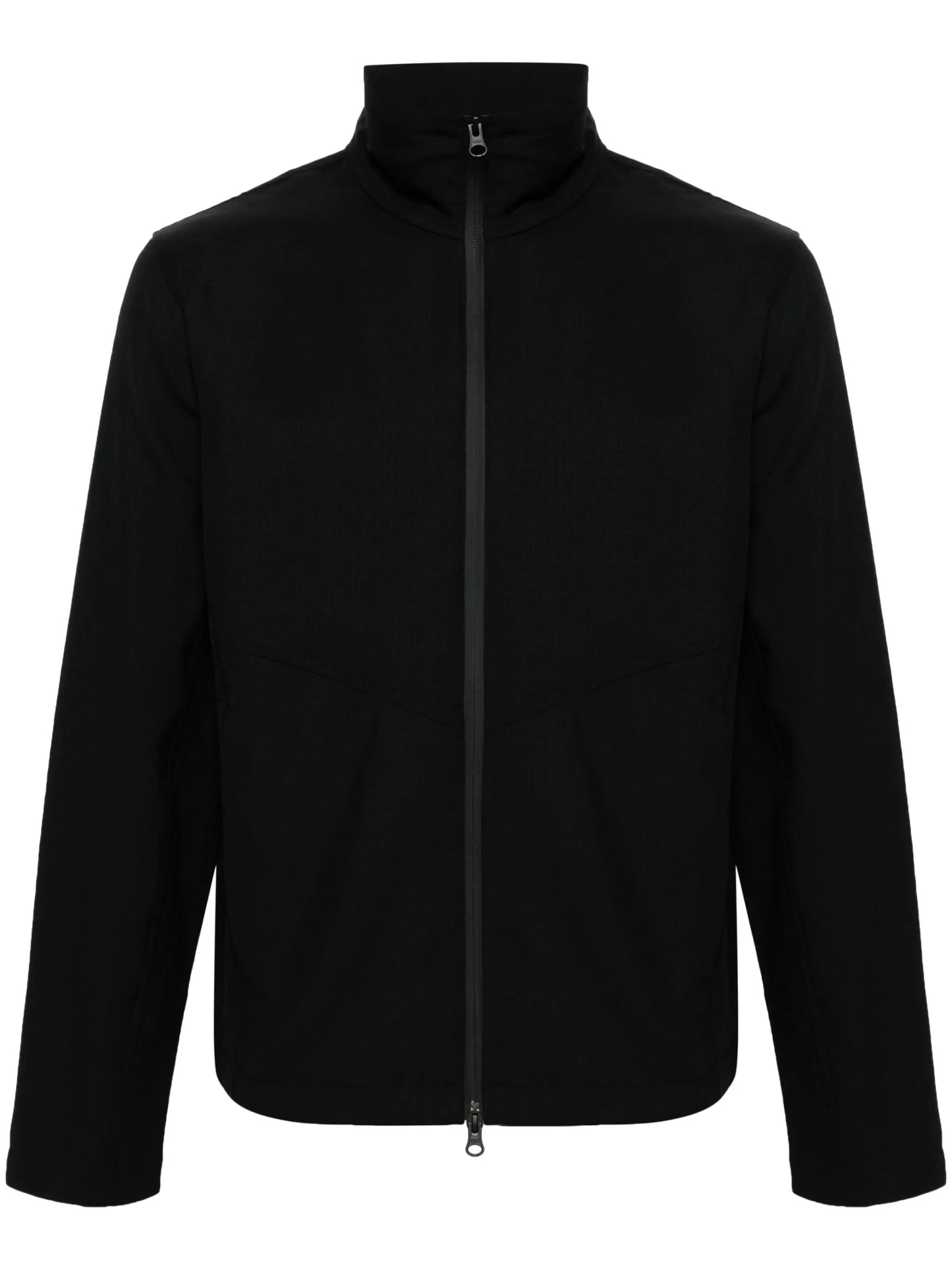 zip-up wool lightweight jacket