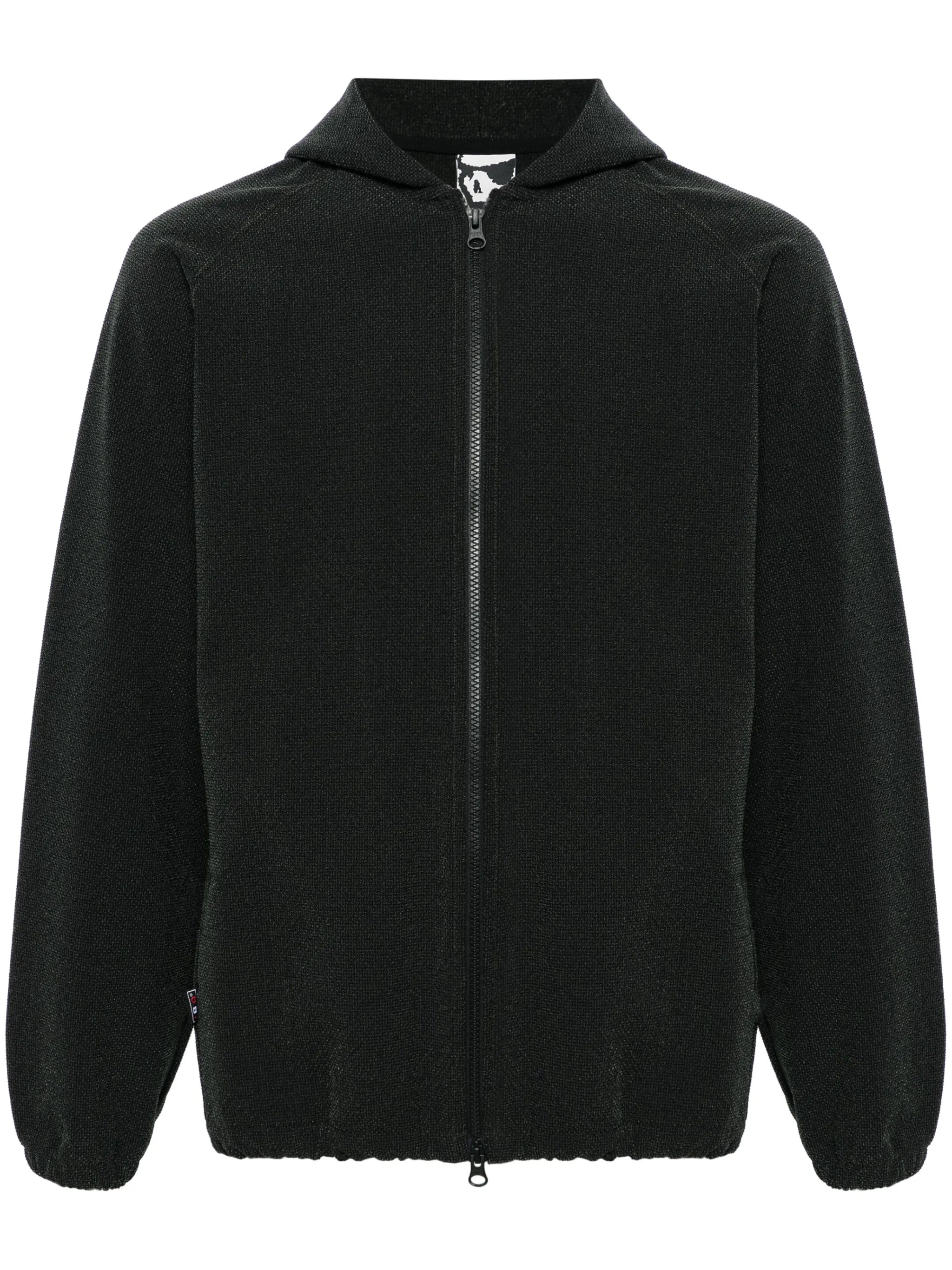IBQ zip-up textured hoodie