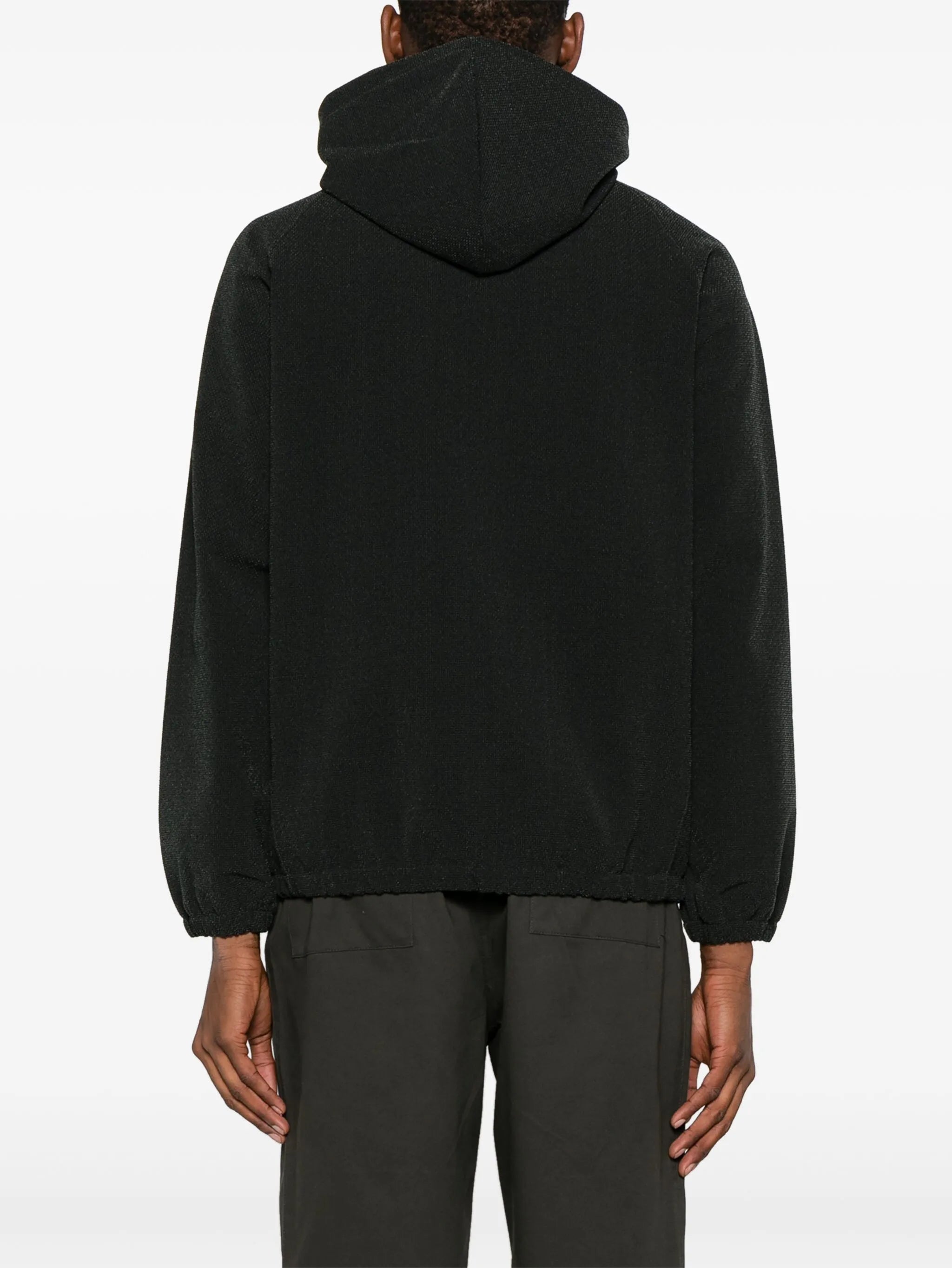 IBQ zip-up textured hoodie