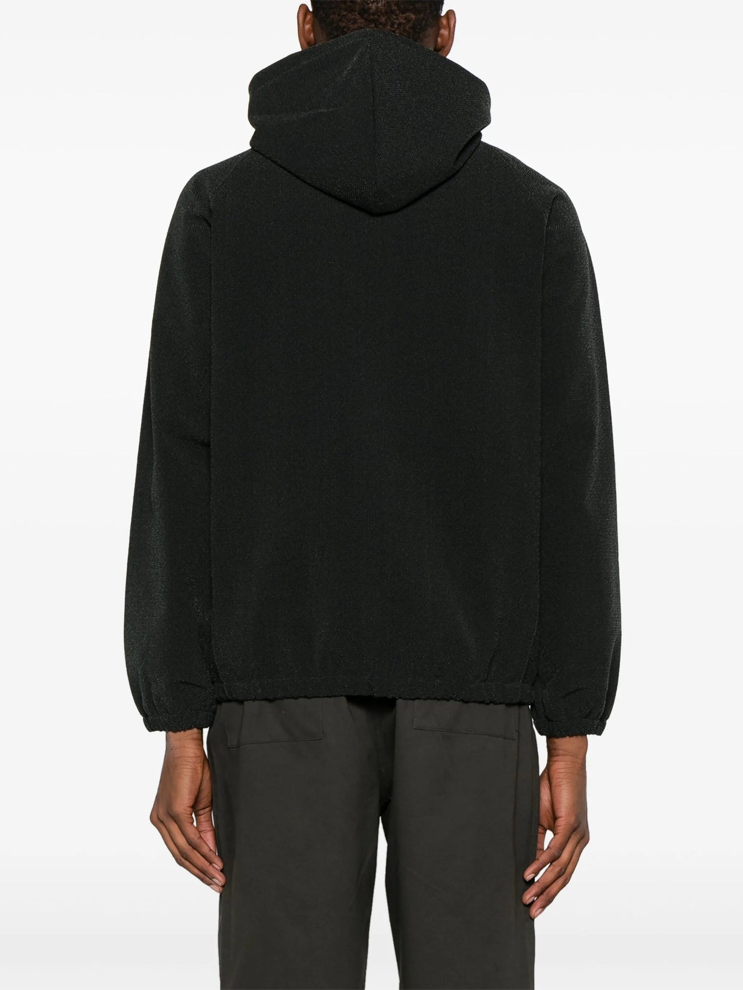 IBQ zip-up textured hoodie