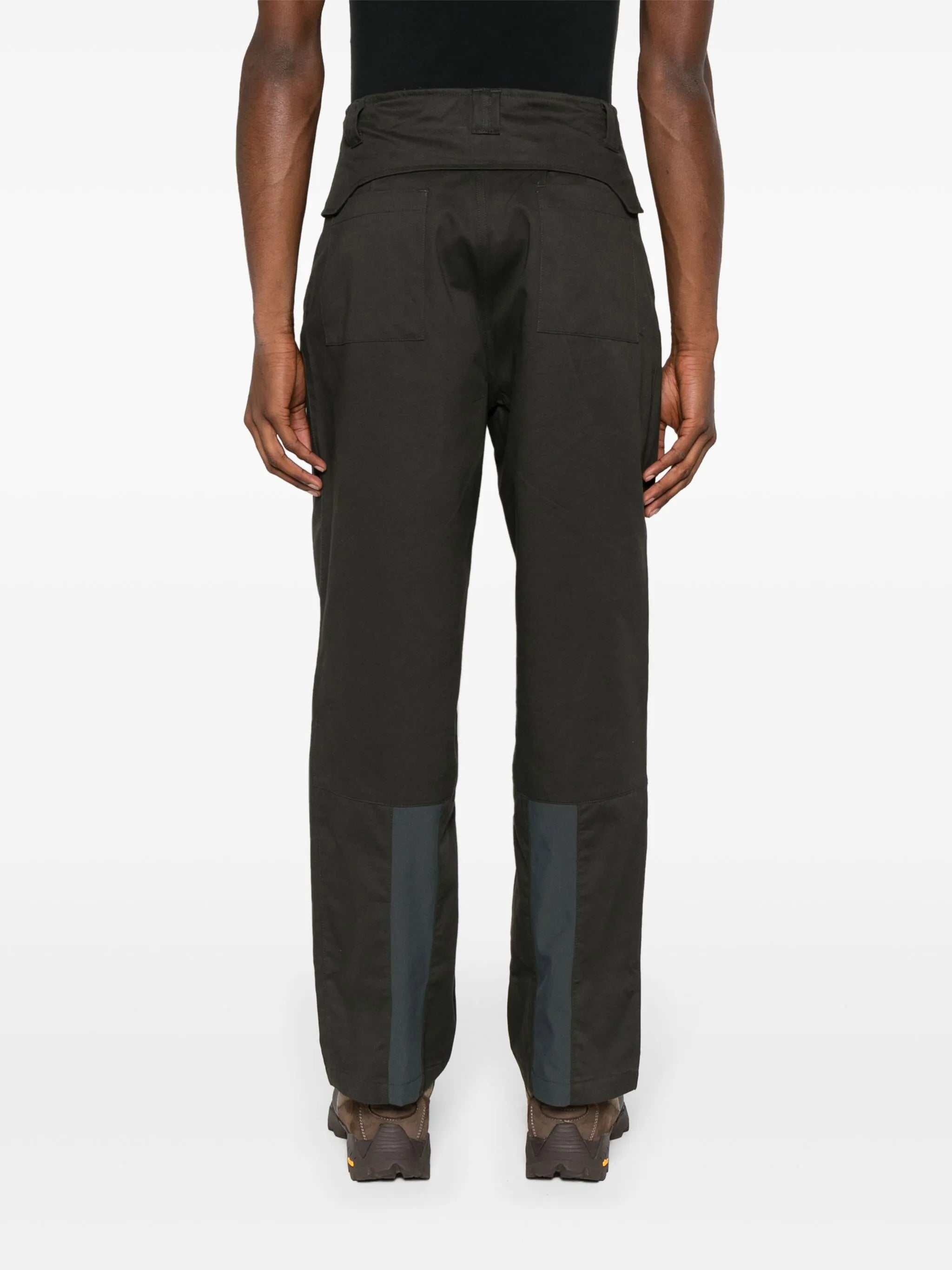 Folded Belt straight trousers