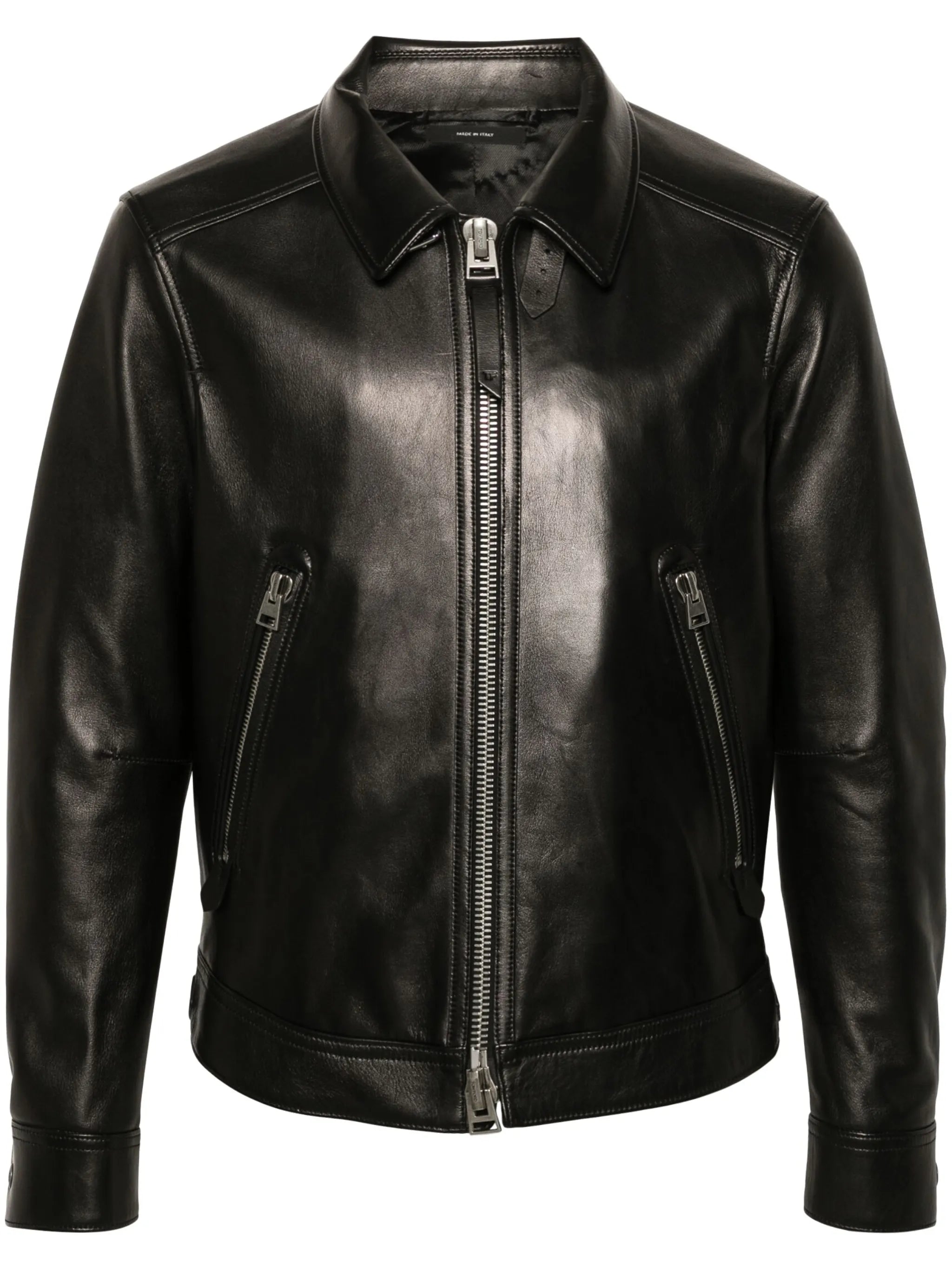 leather shirt jacket