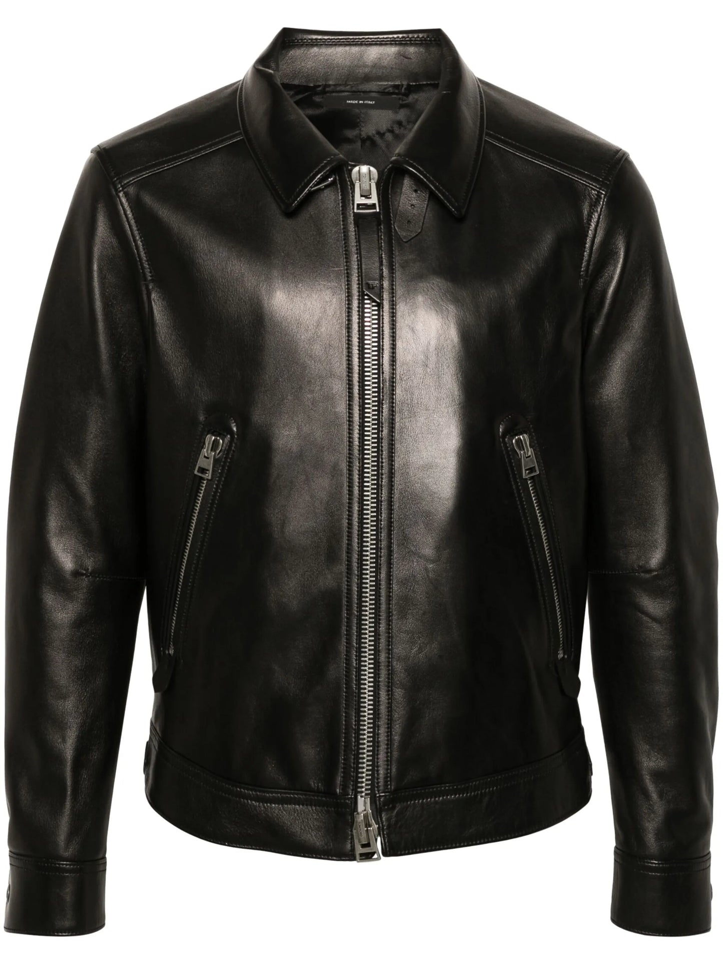 leather shirt jacket