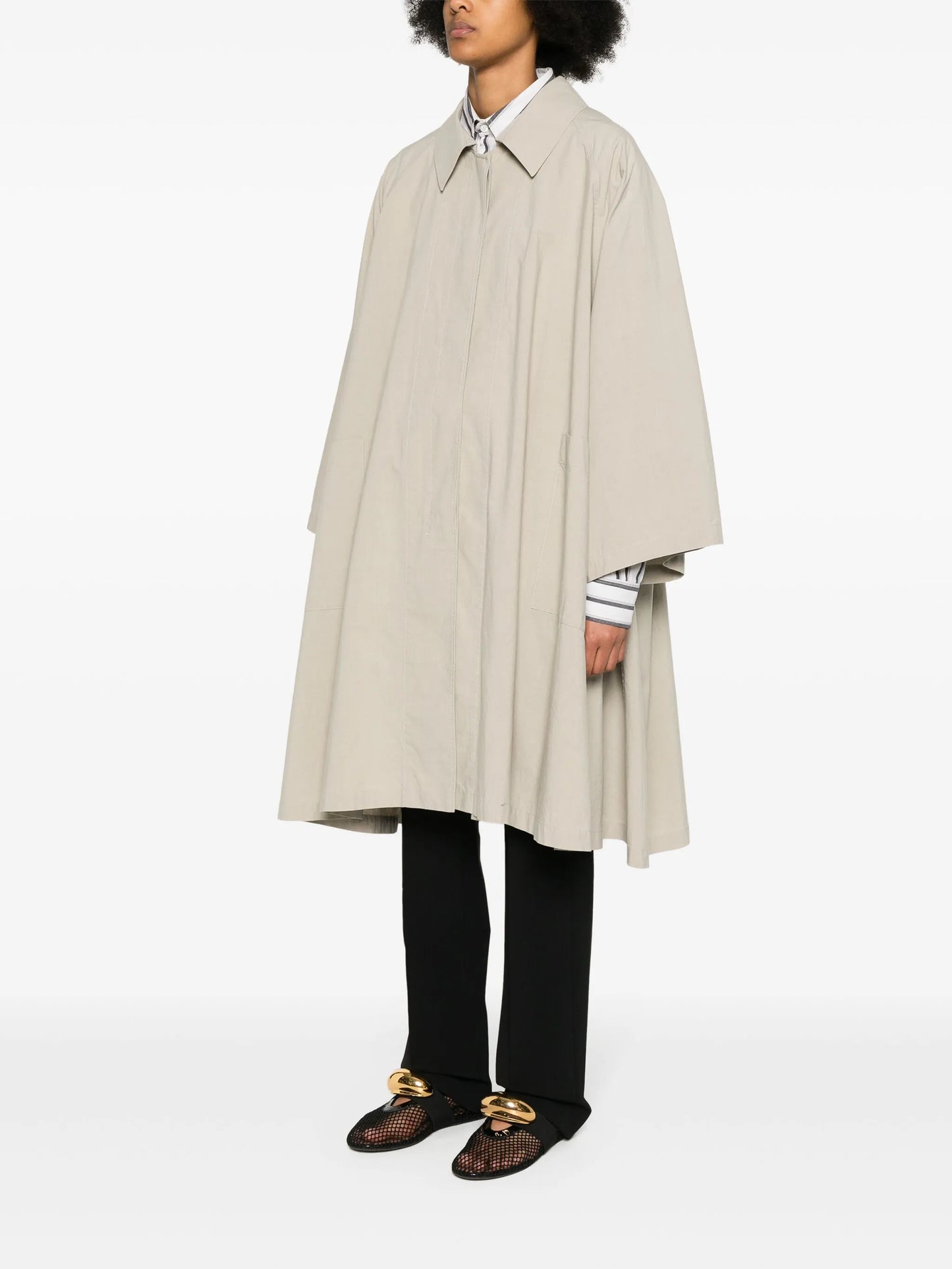 Leins flared coat
