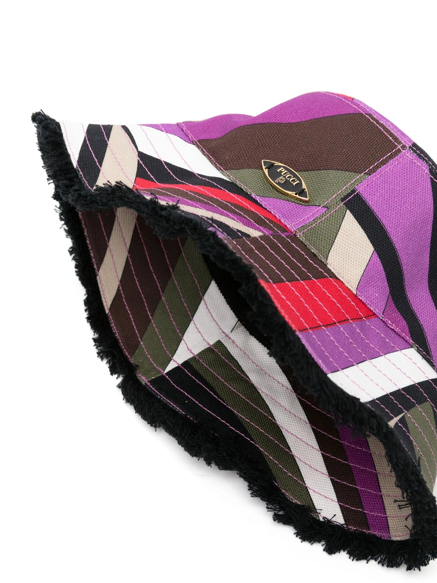 Iride-print bucket hat