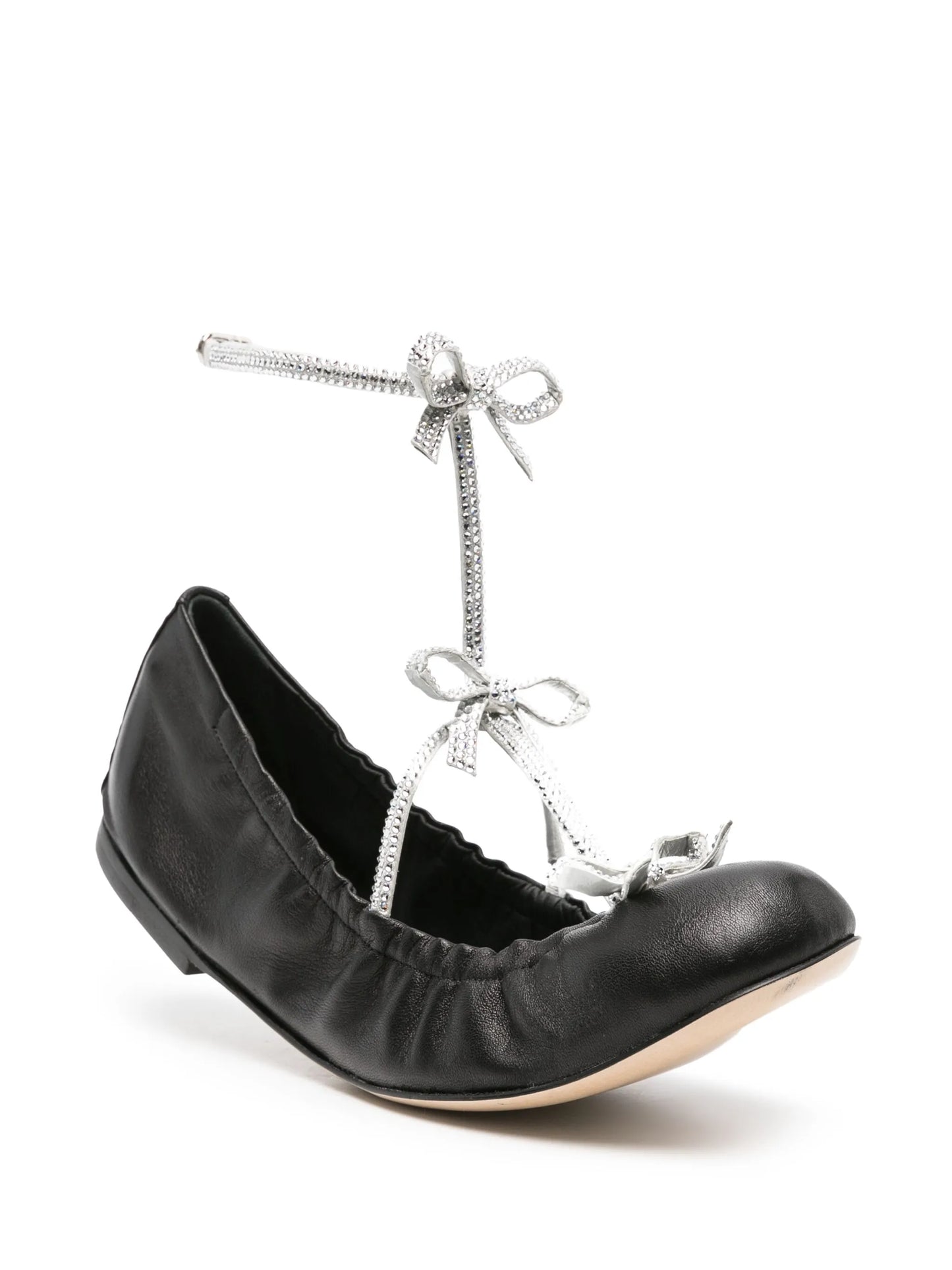 Caterina leather ballerina shoes