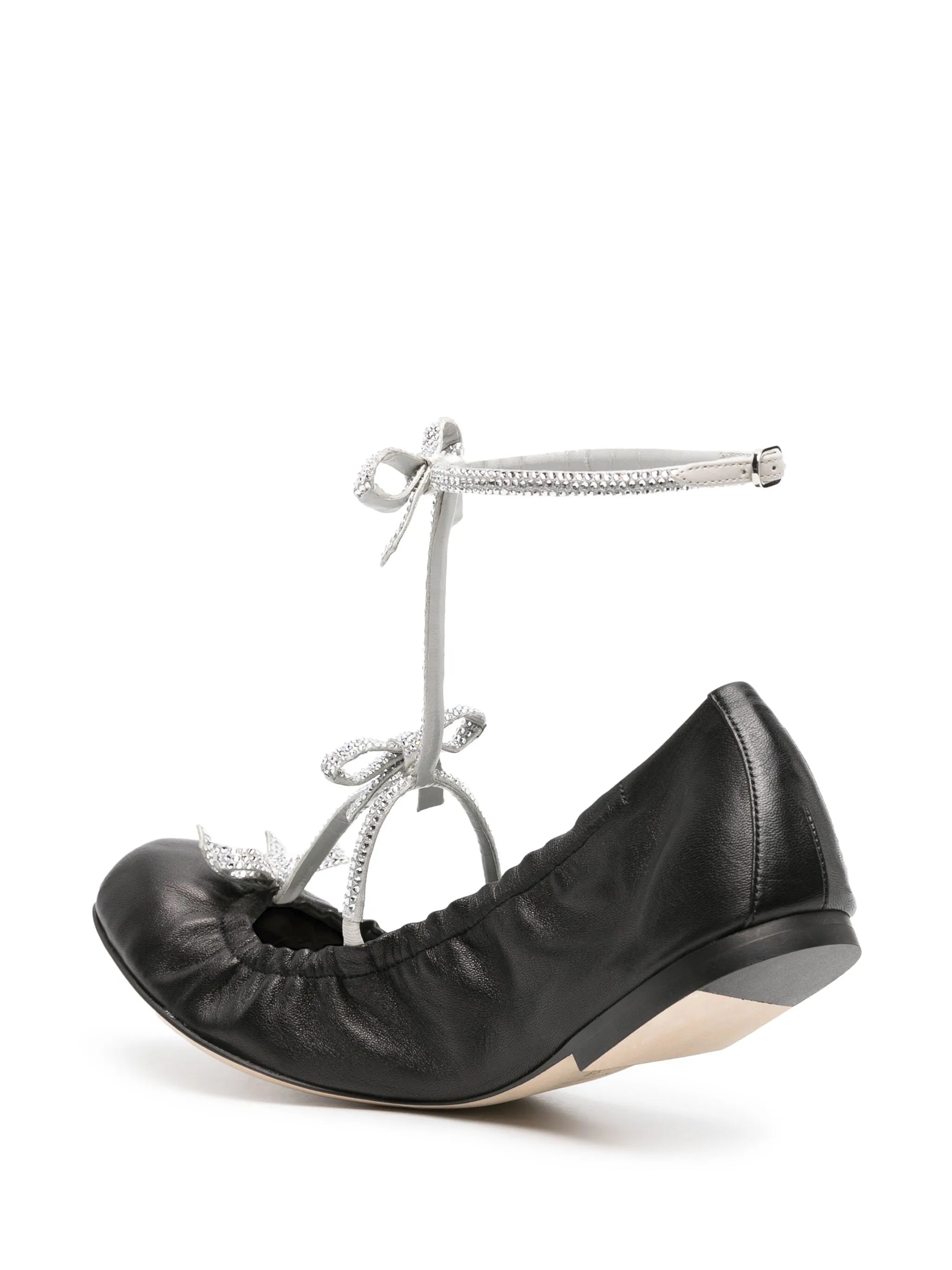 Caterina leather ballerina shoes