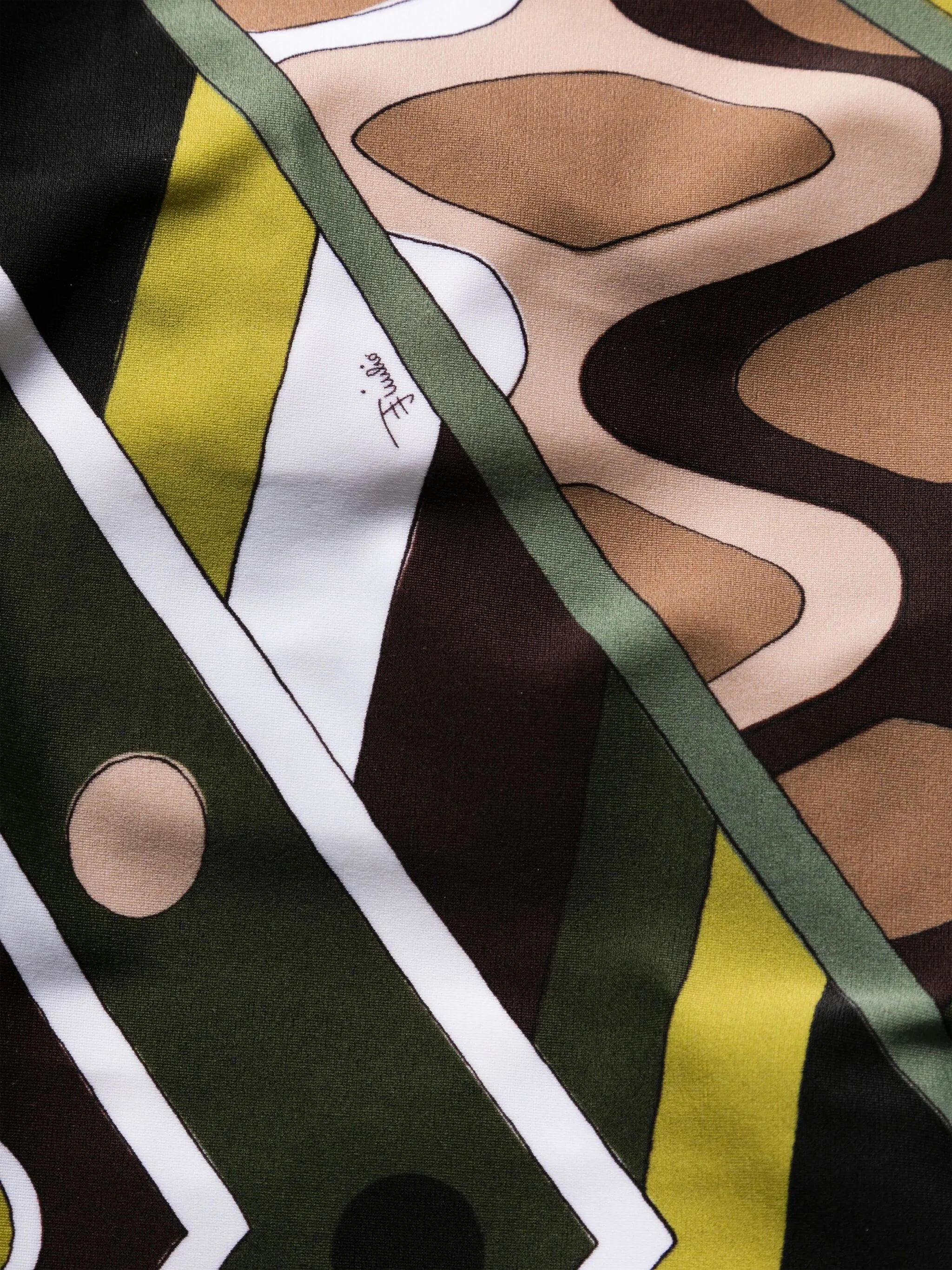 graphic-print ring-detail swimsuit