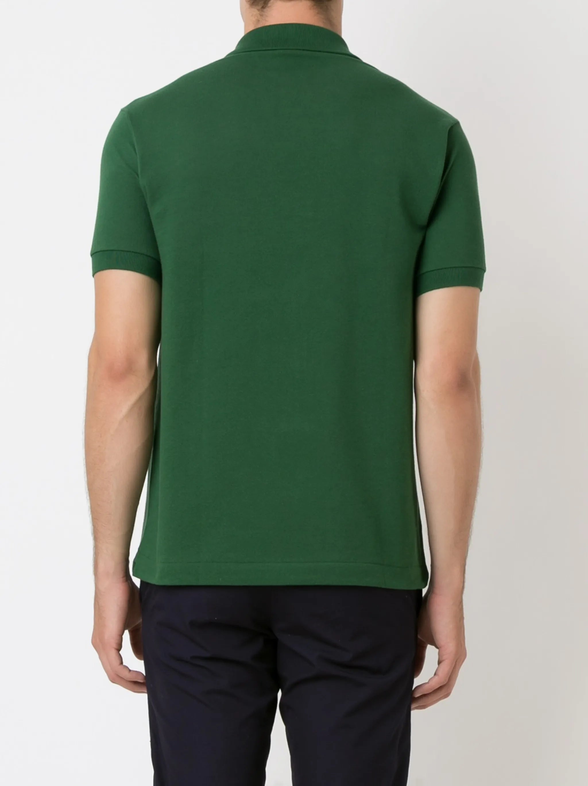 logo-patch polo shirt