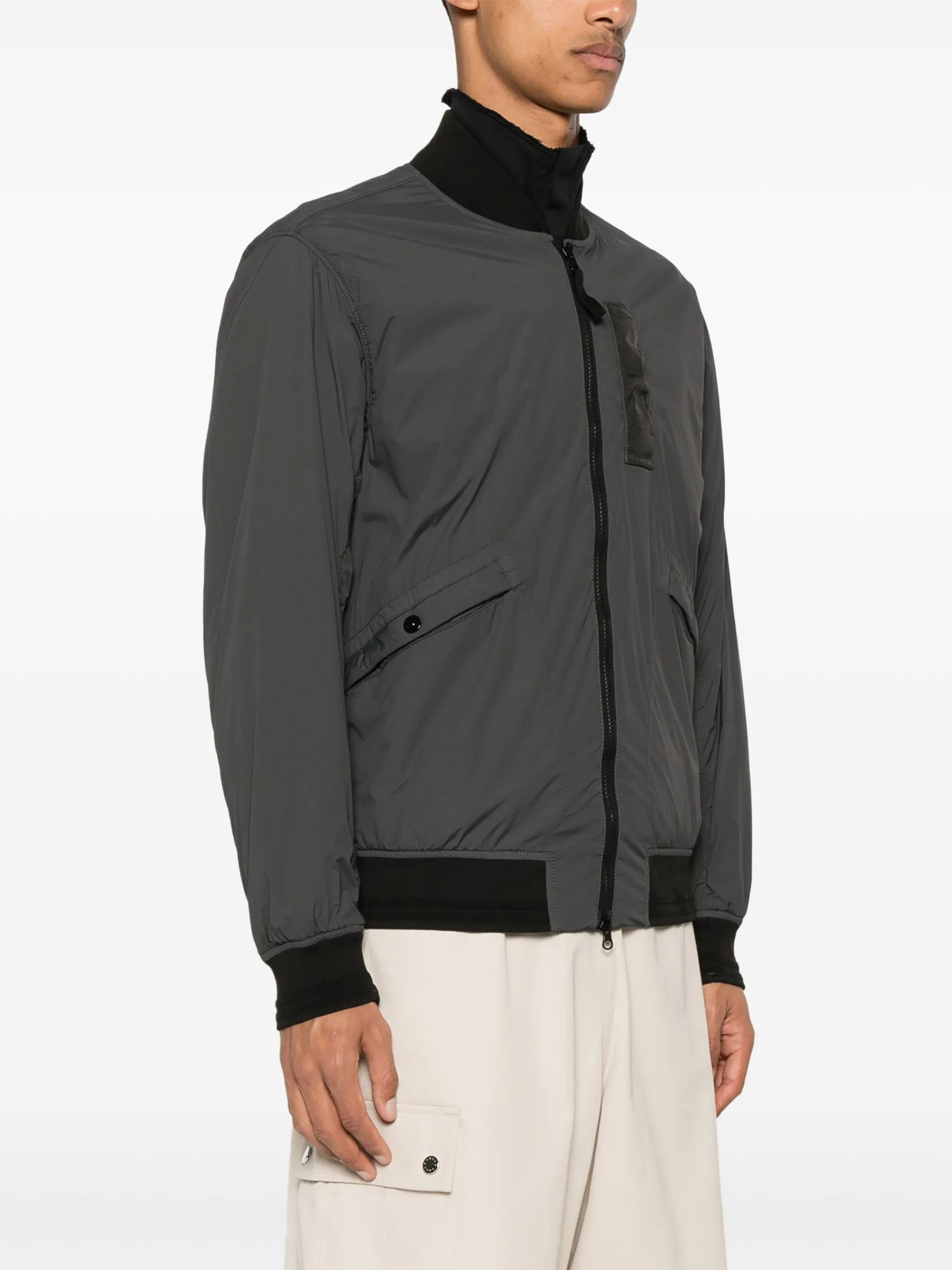 Compass-badge bomber jacket