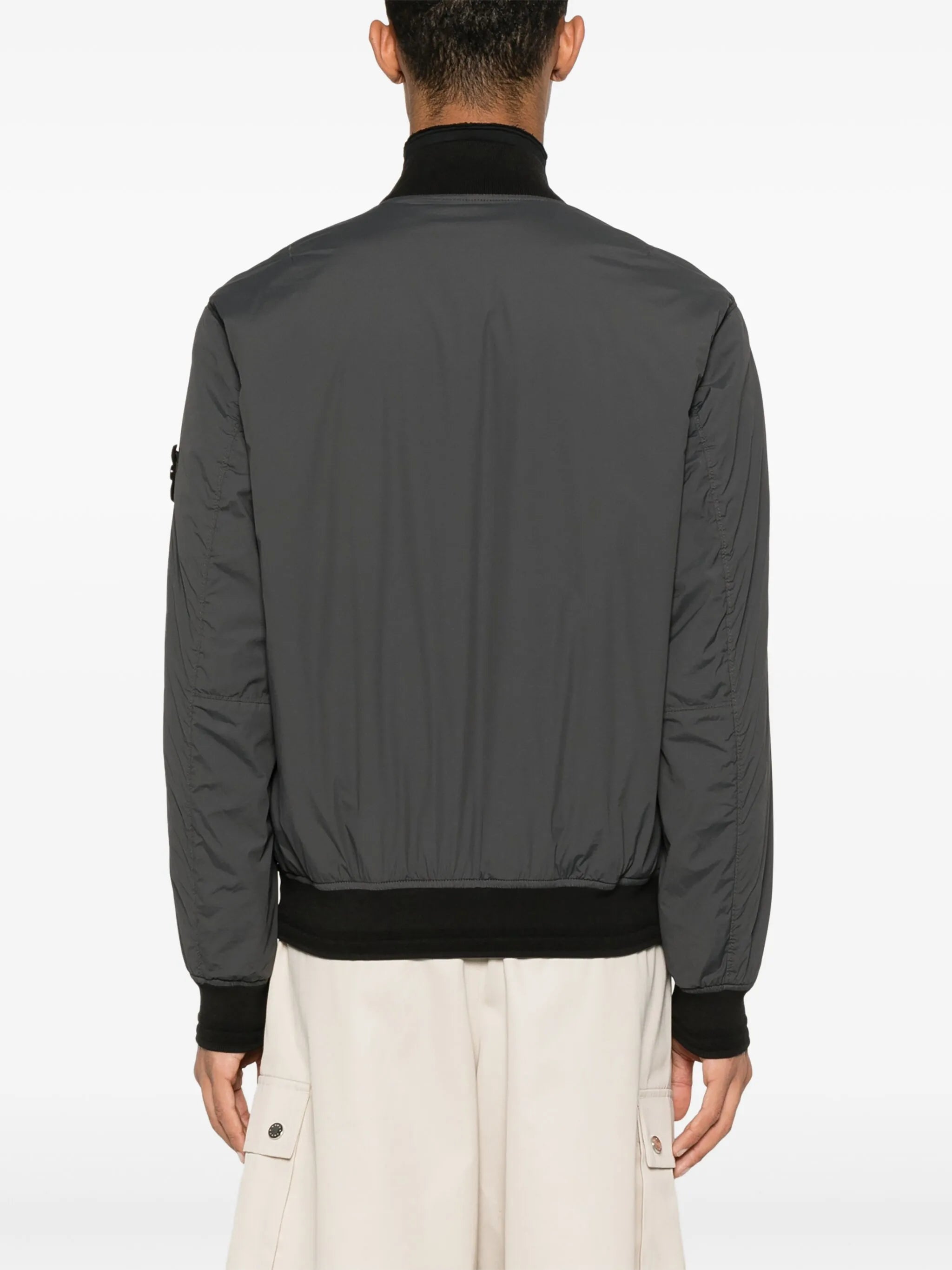 Compass-badge bomber jacket