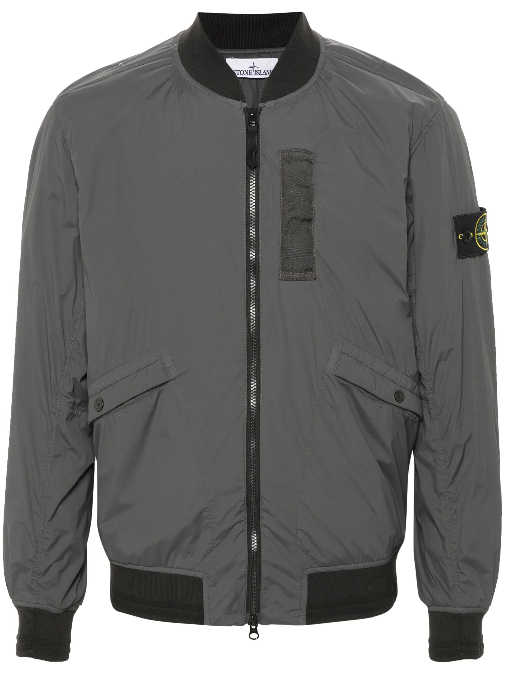 Compass-badge bomber jacket