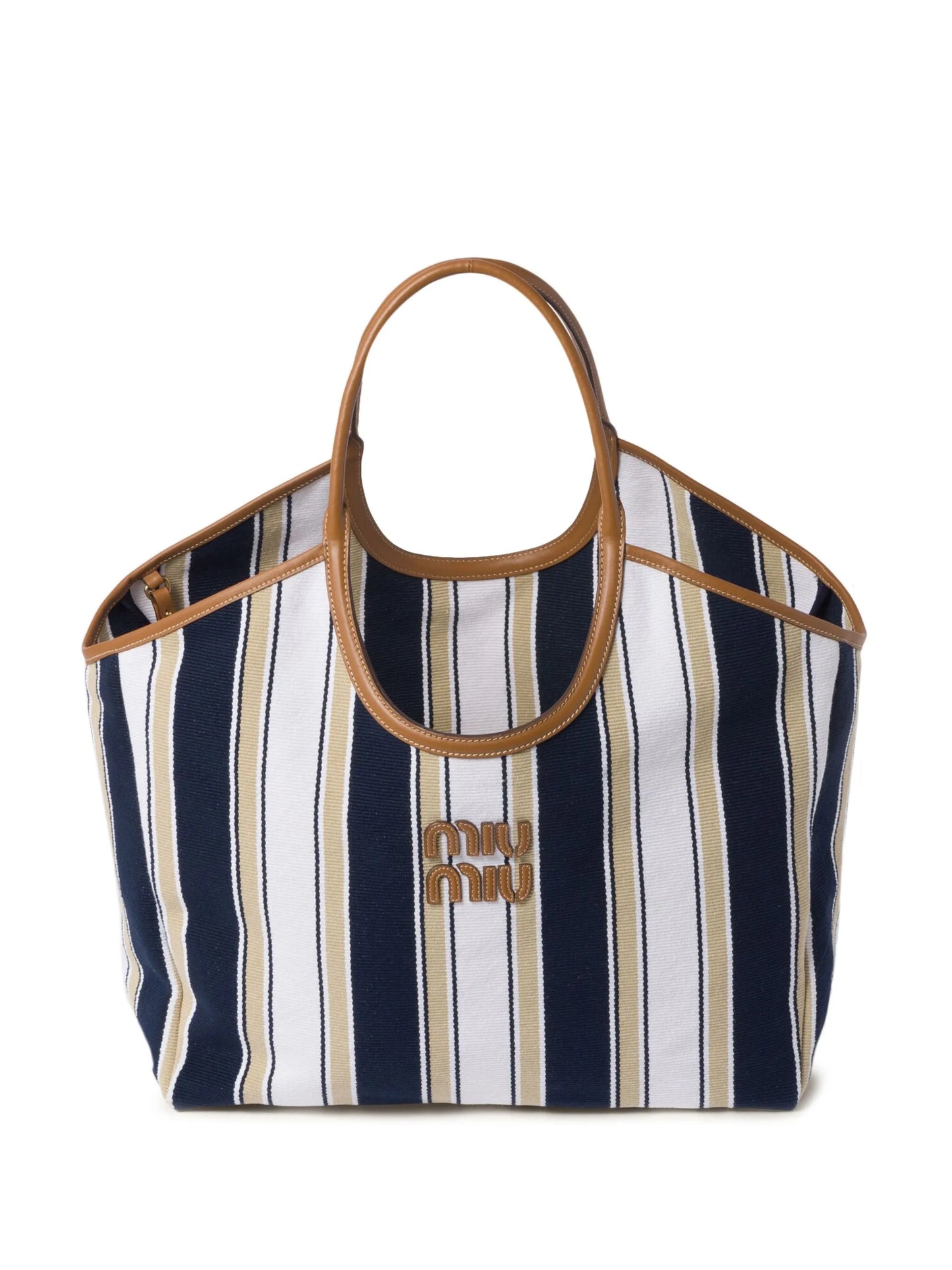 IVY striped tote bag