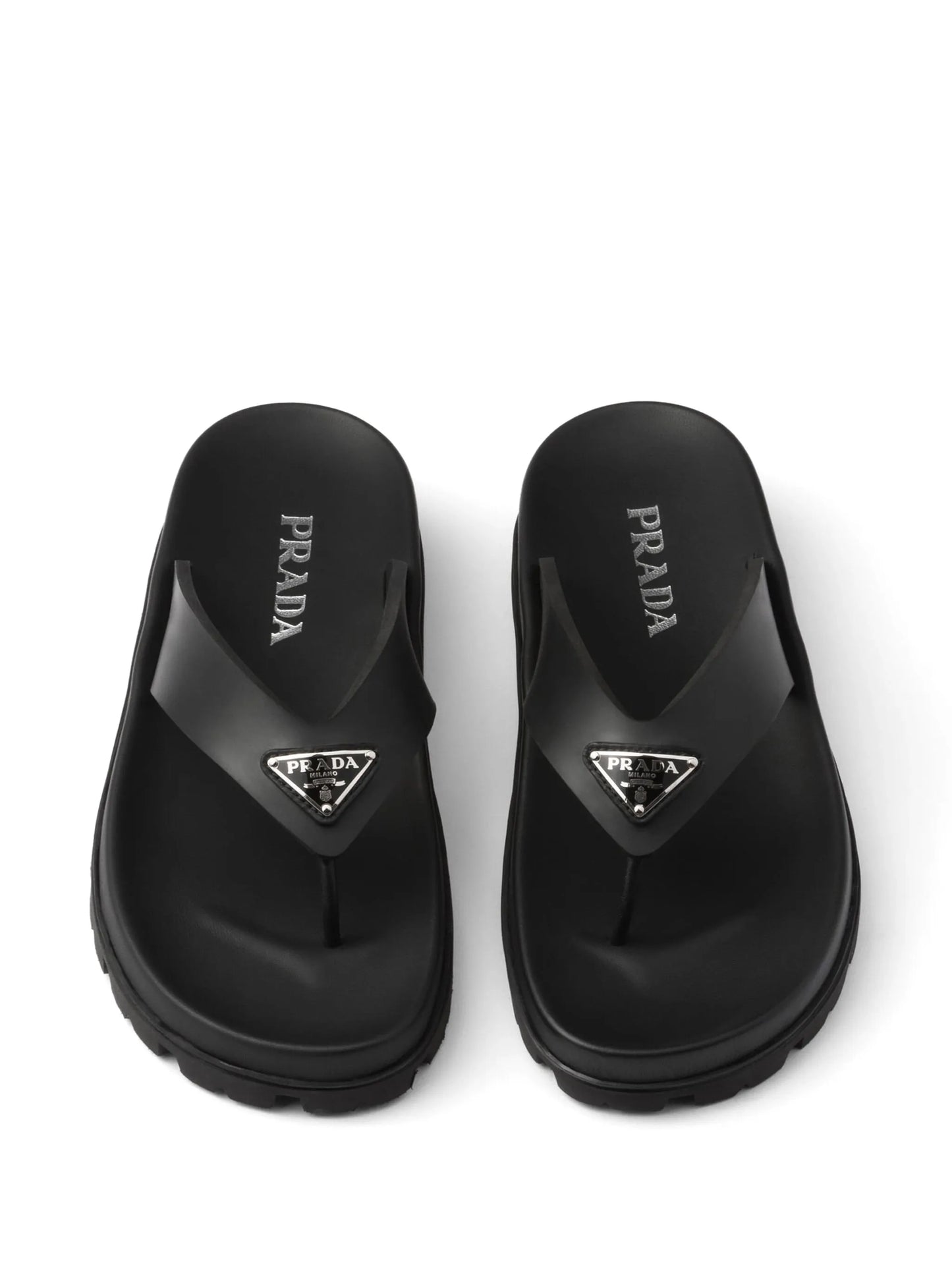 triangle-logo flip flops