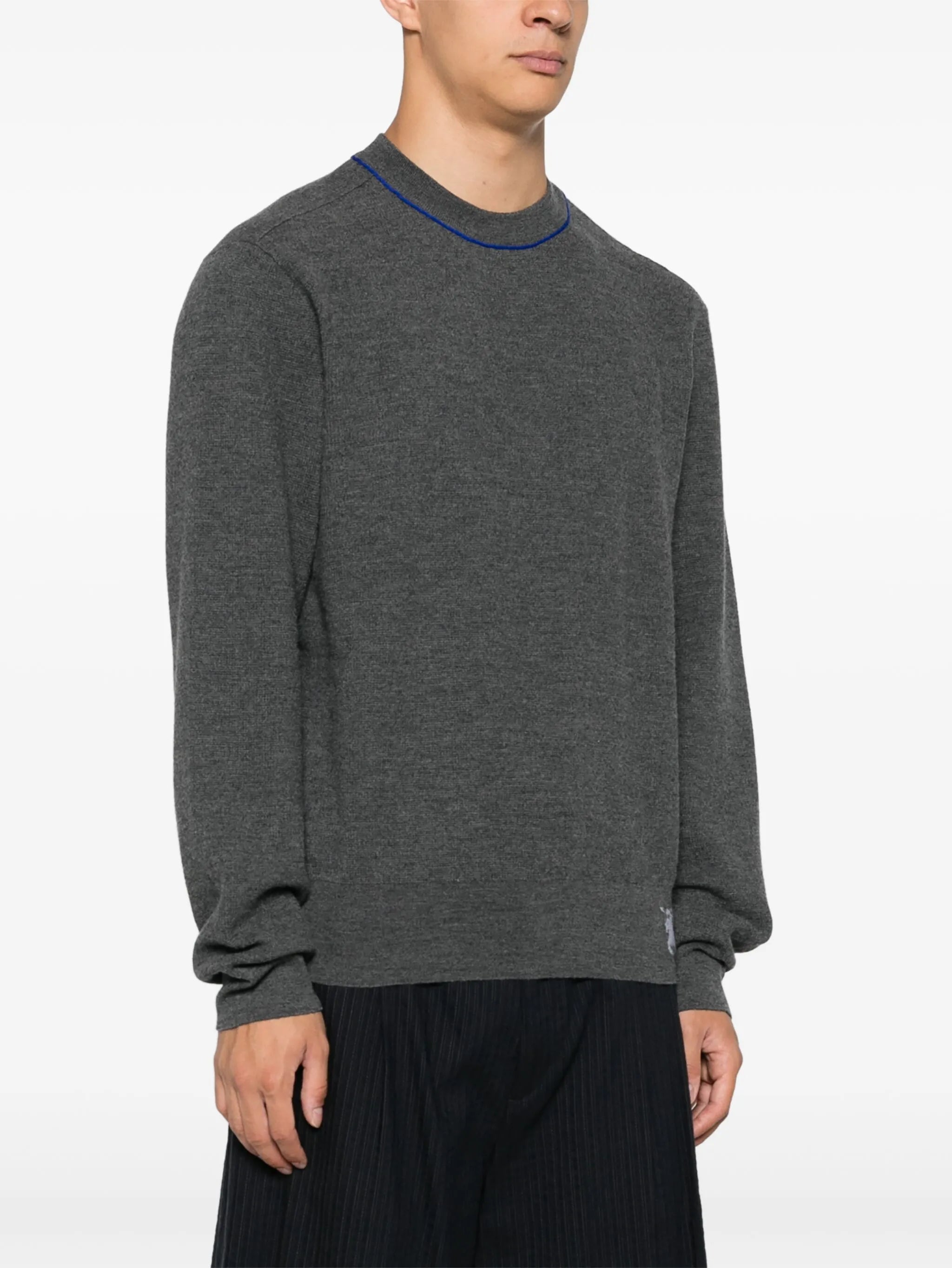 Equestrian Knight-intarsia knit sweater