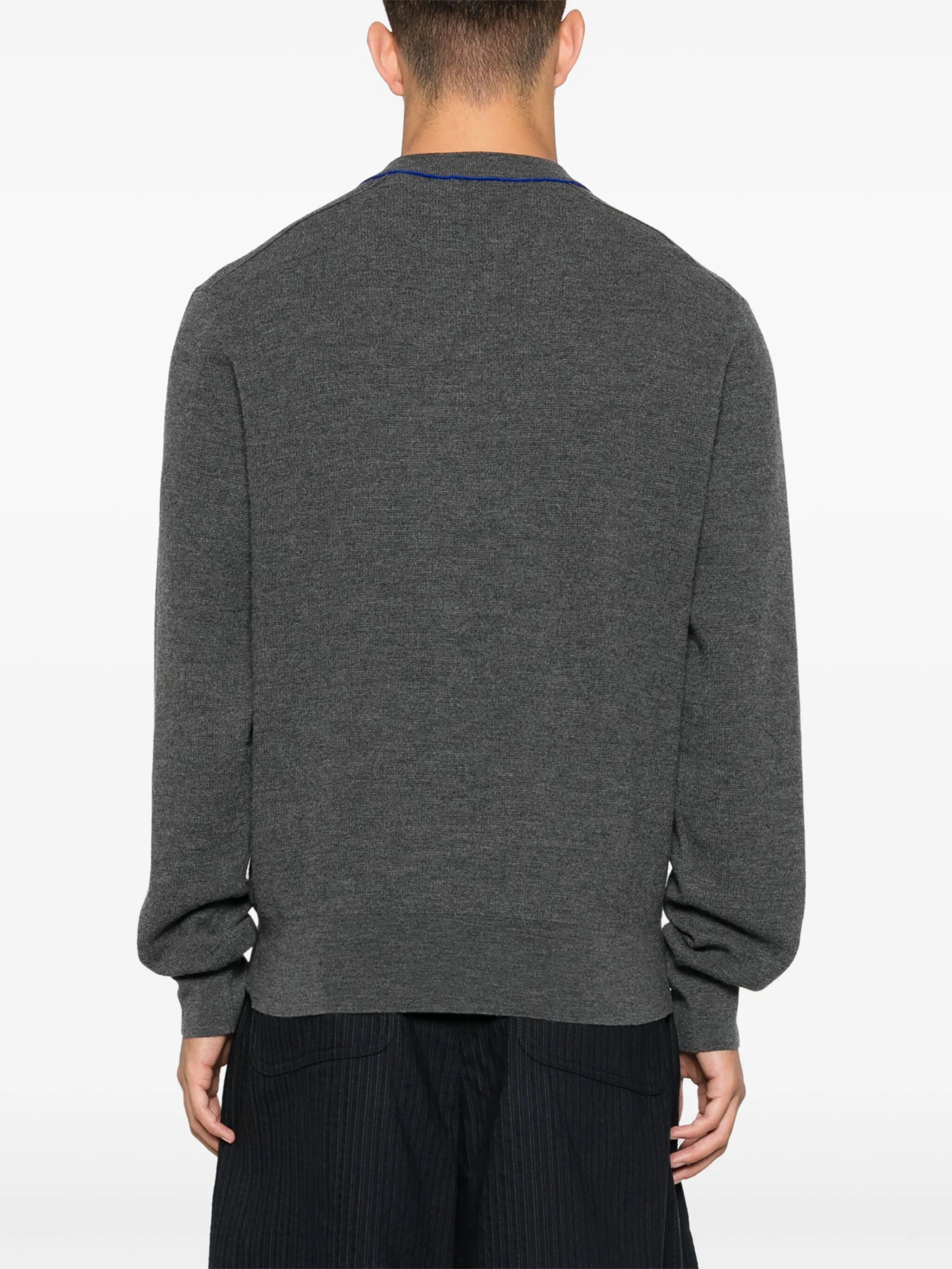 Equestrian Knight-intarsia knit sweater