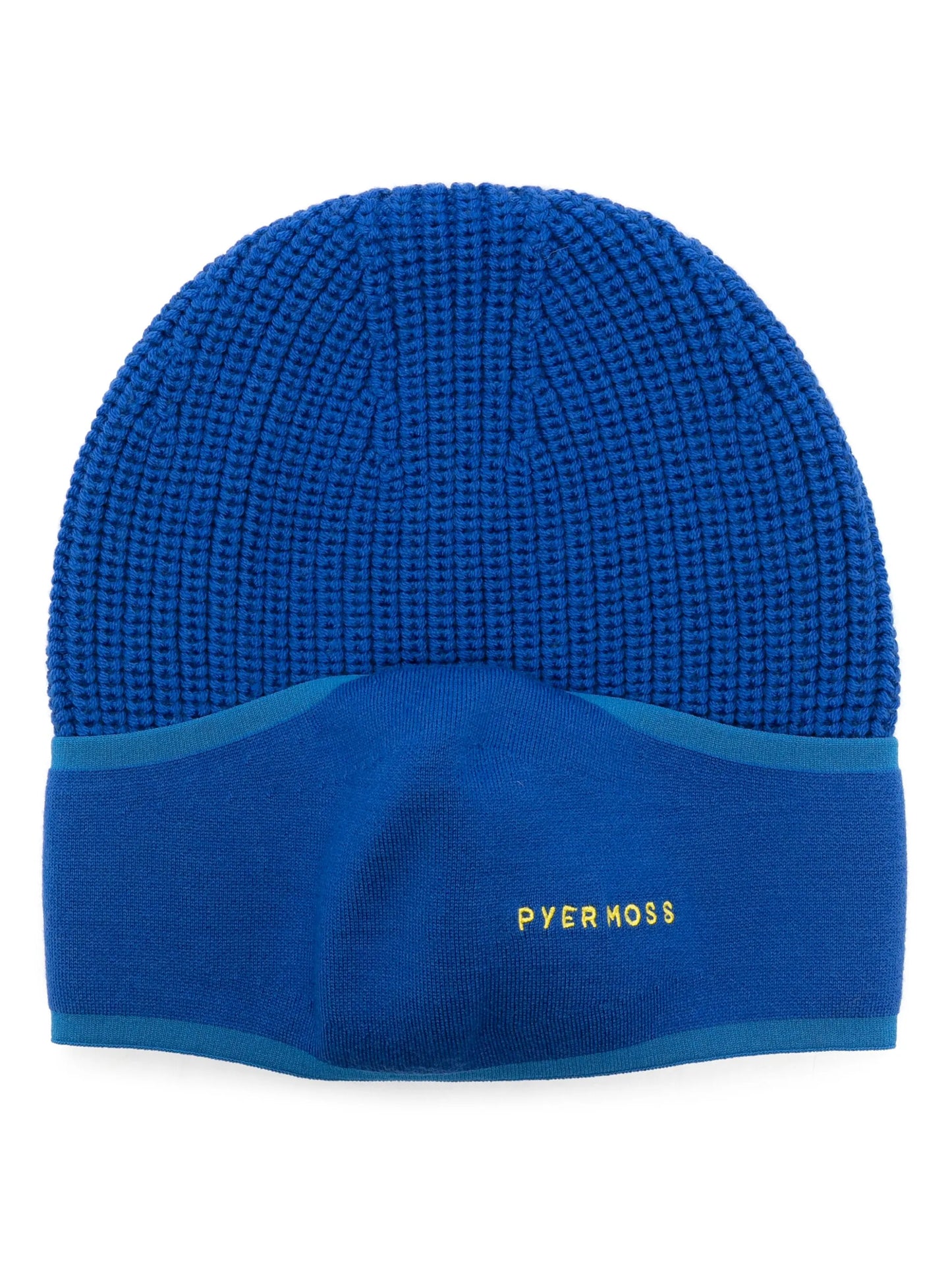 X Pyer Moss Black Balaclava 001 wool beanie