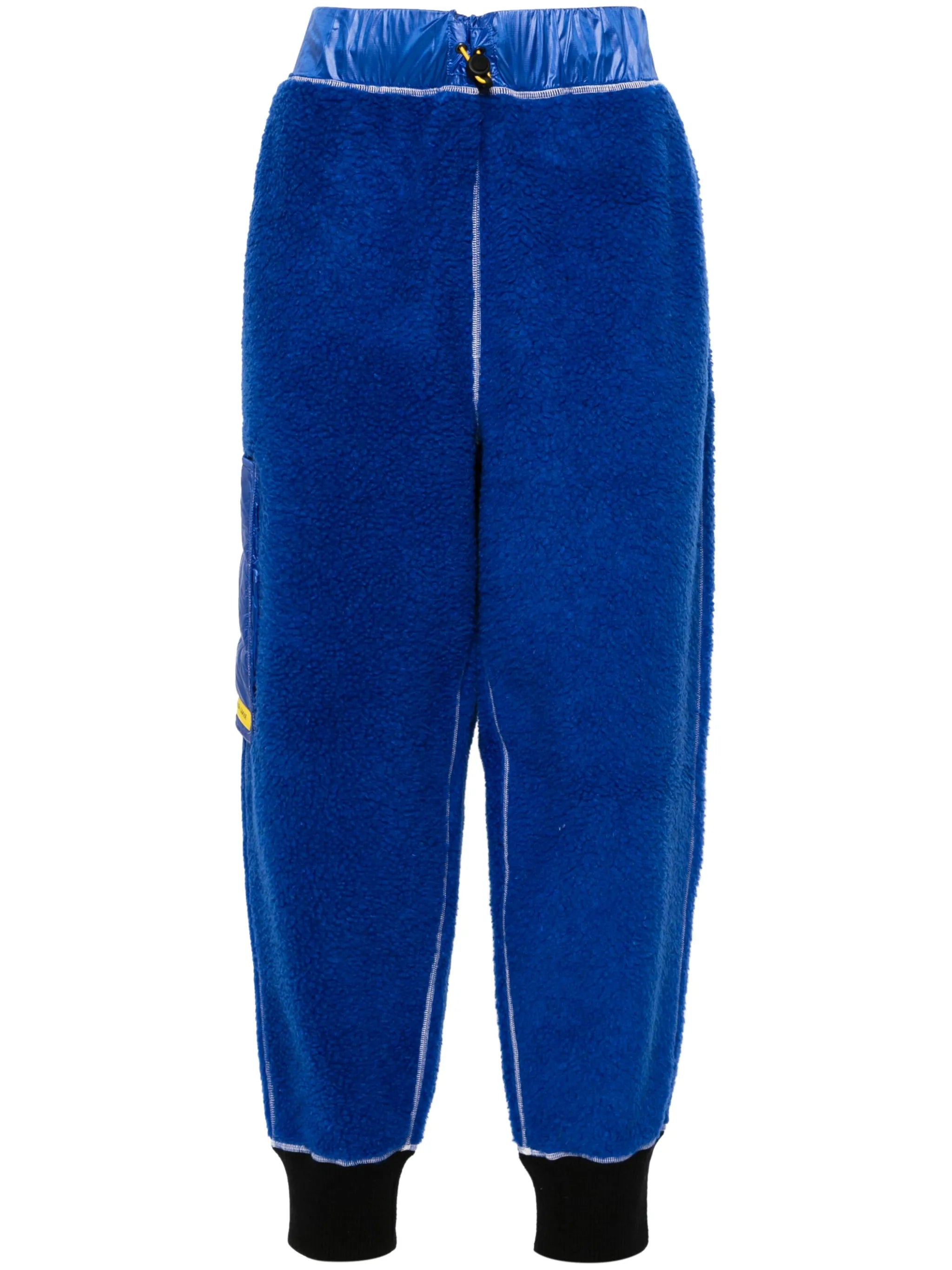 fleece tapered cargo trousers