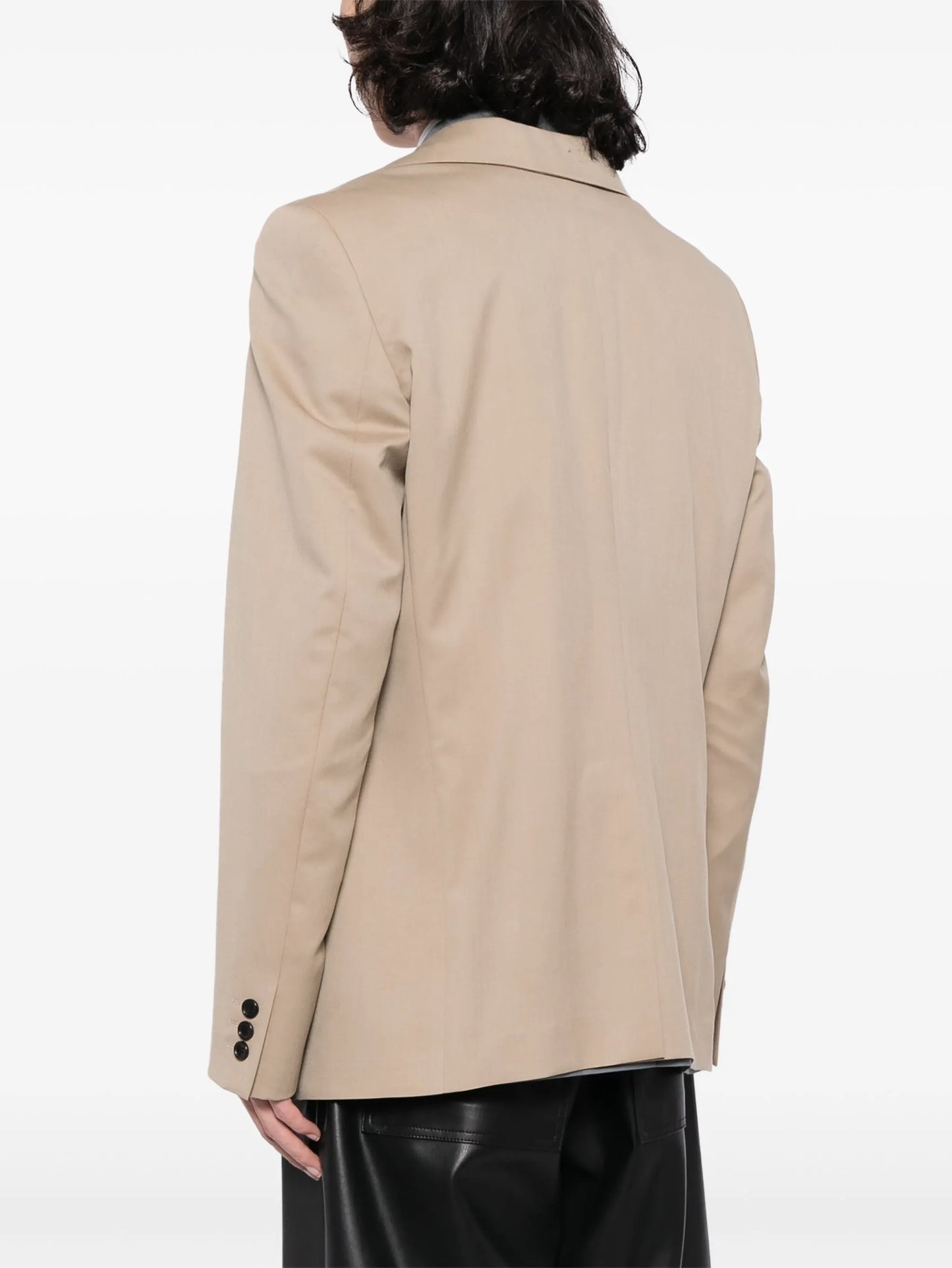 single-breasted layered blazer