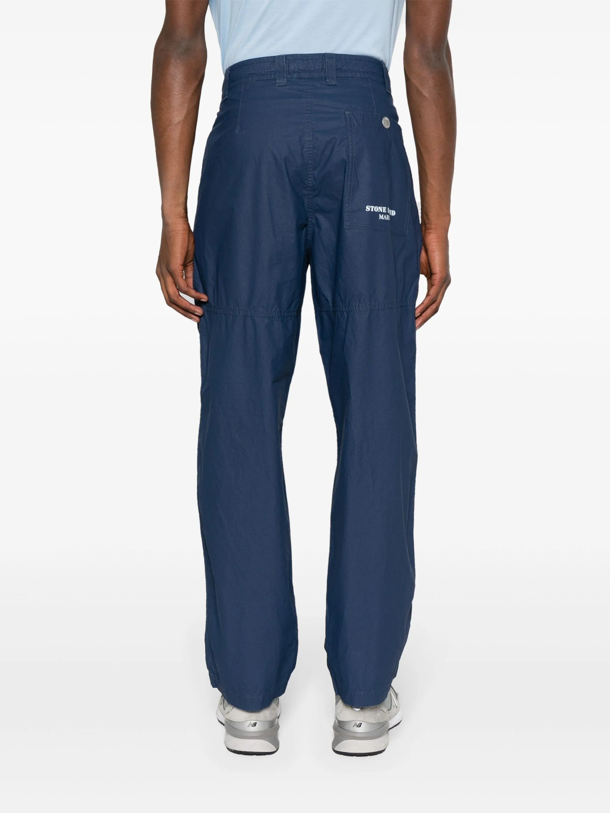 logo-print trousers