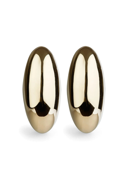 Pebble stud earrings