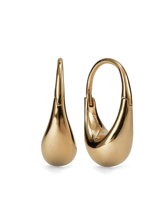 Roscida drop hoop earrings