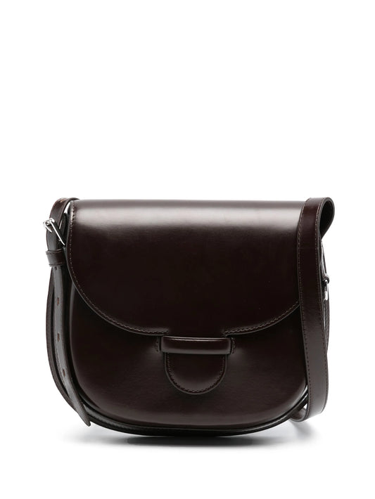 Cartridge leather crossbody bag