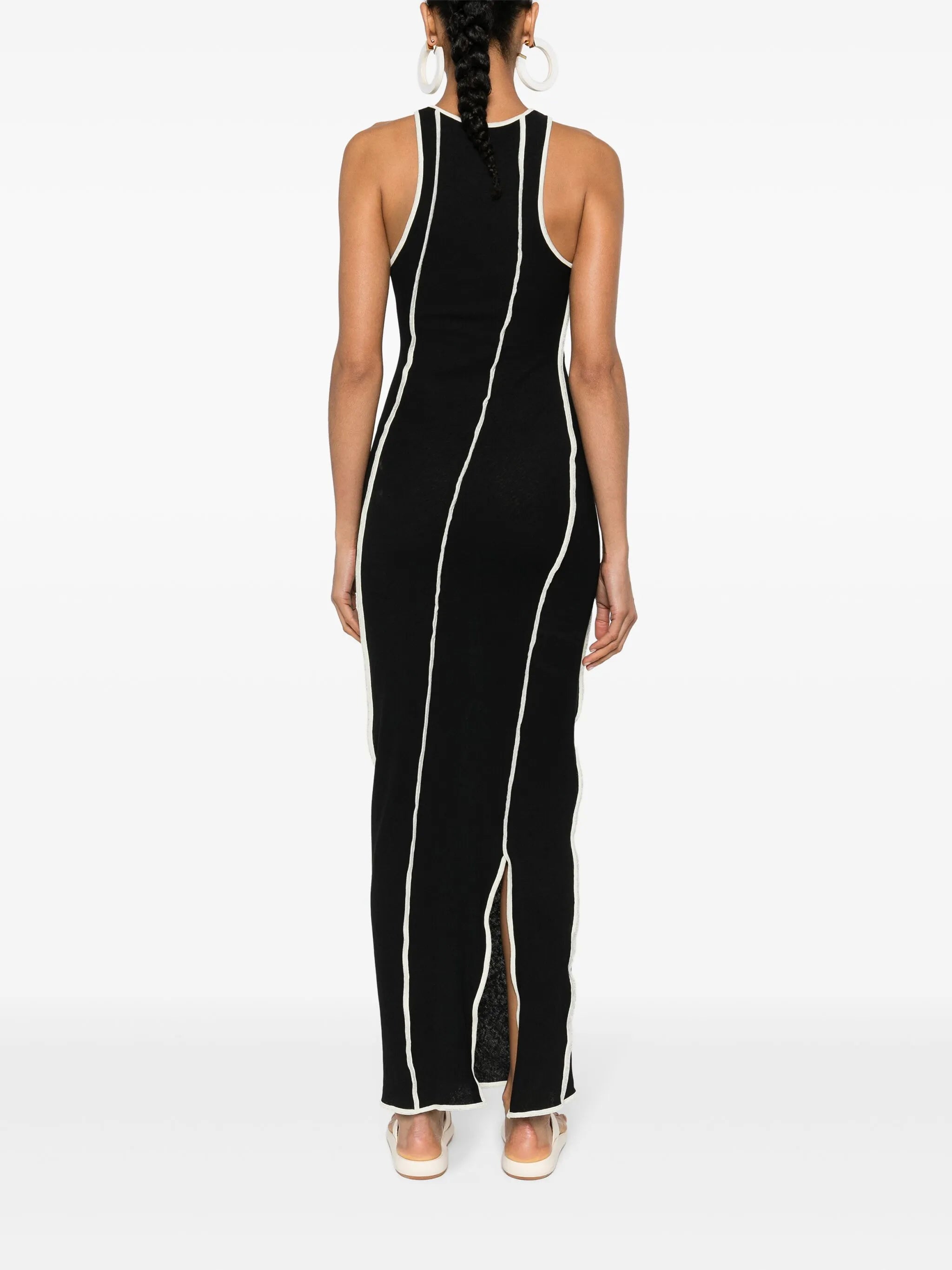Wanda exposed-seam detail dress