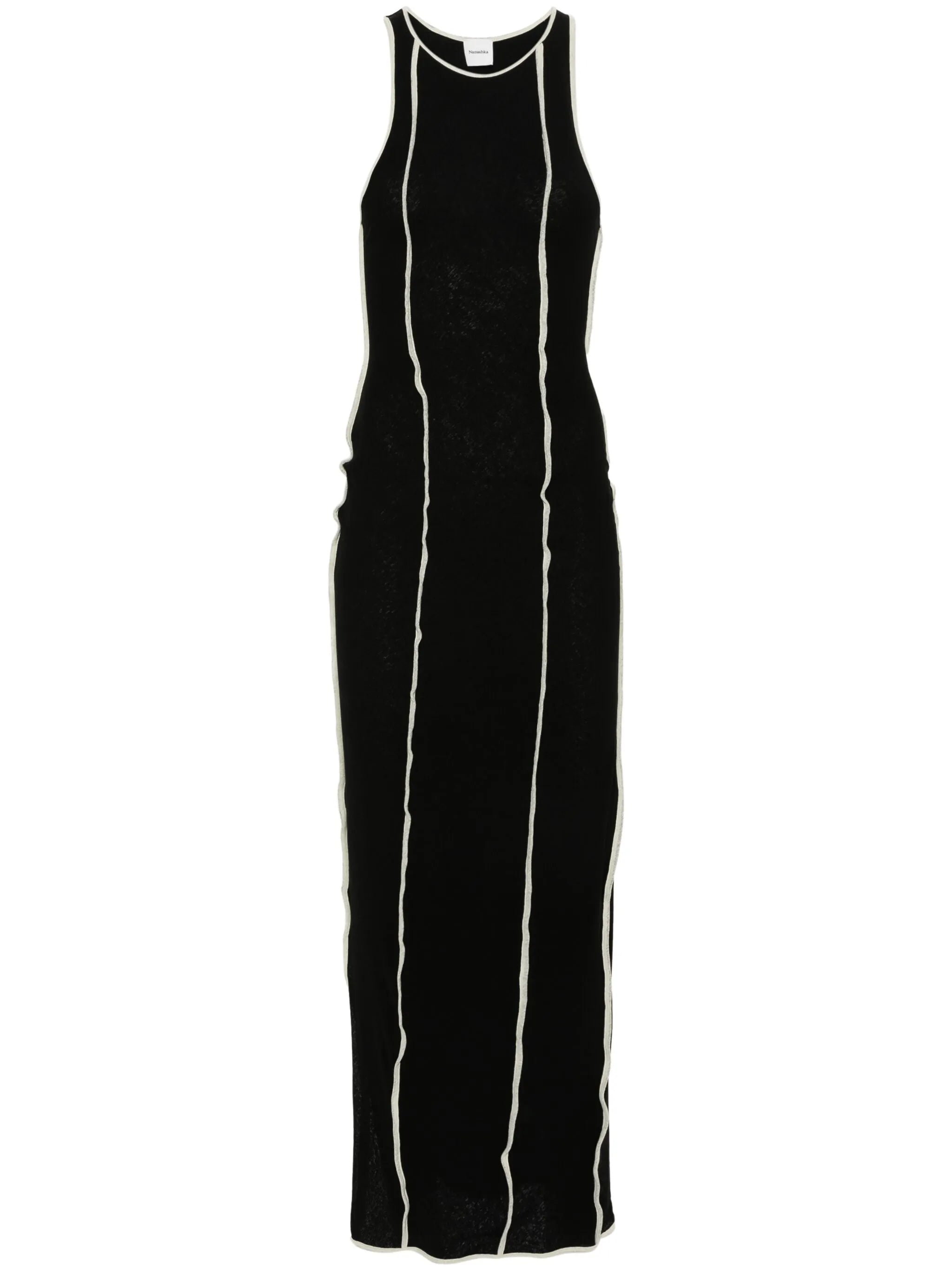 Wanda exposed-seam detail dress