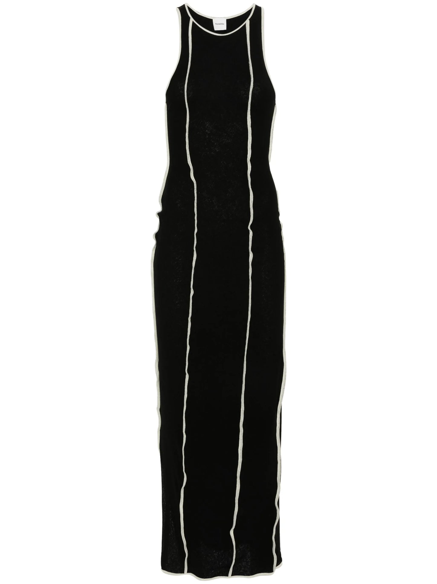 Wanda exposed-seam detail dress