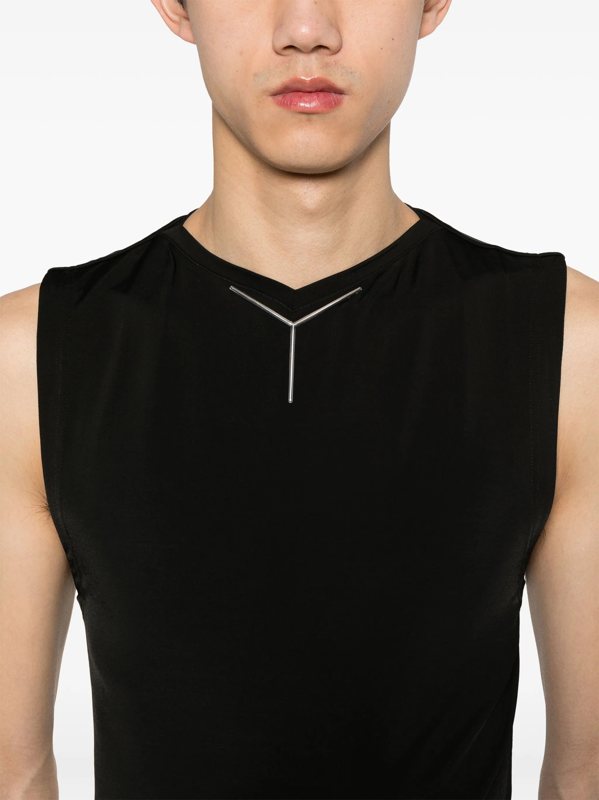logo-plaque tank top