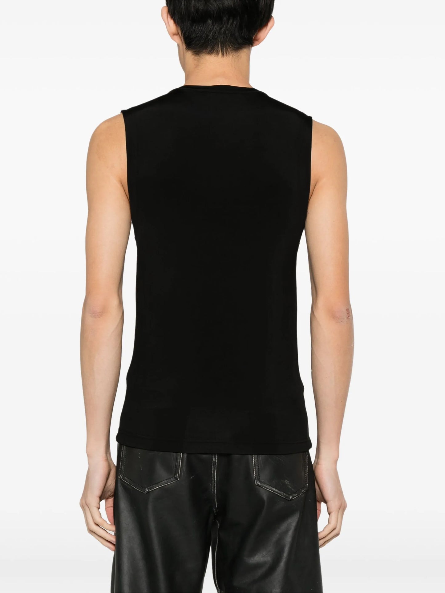 logo-plaque tank top