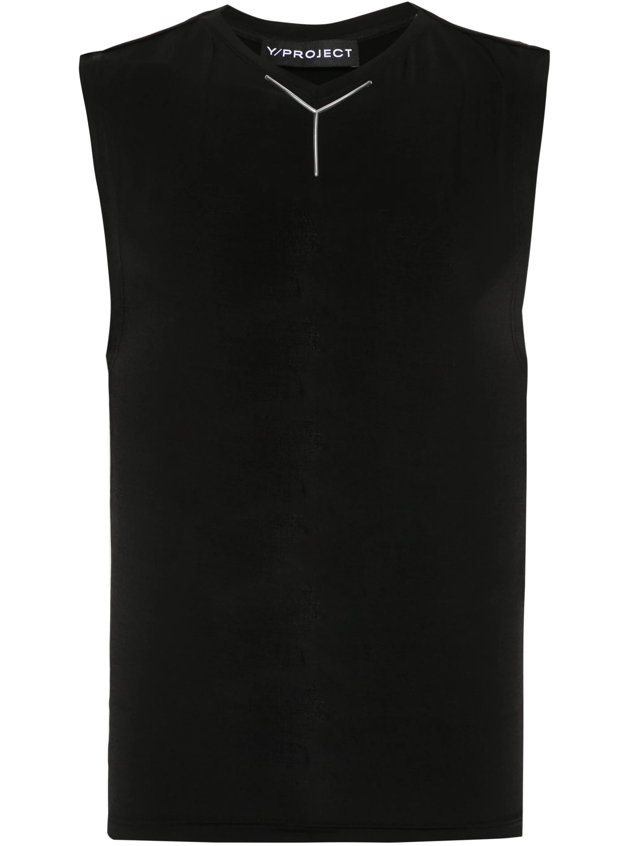 logo-plaque tank top
