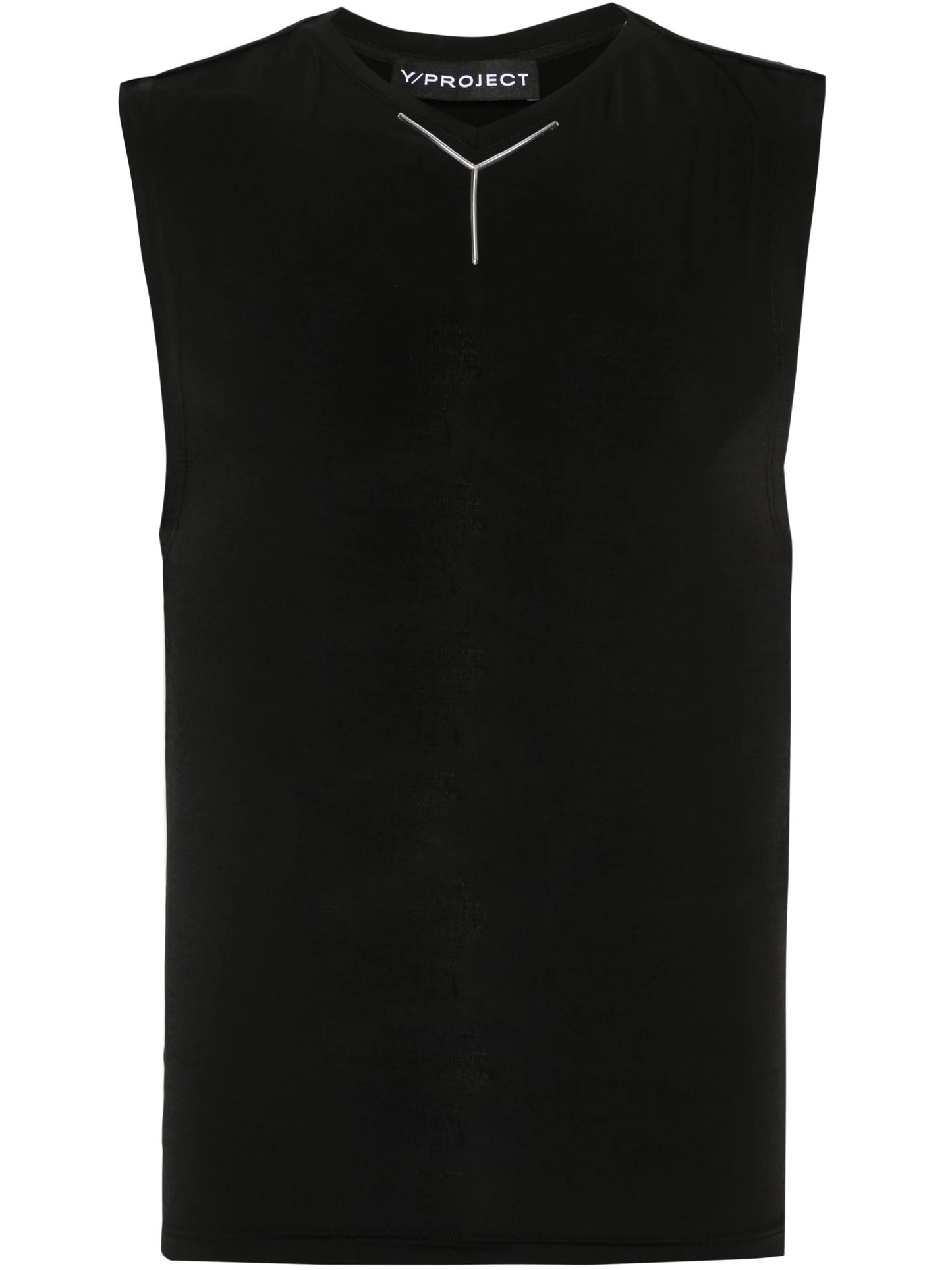 logo-plaque tank top