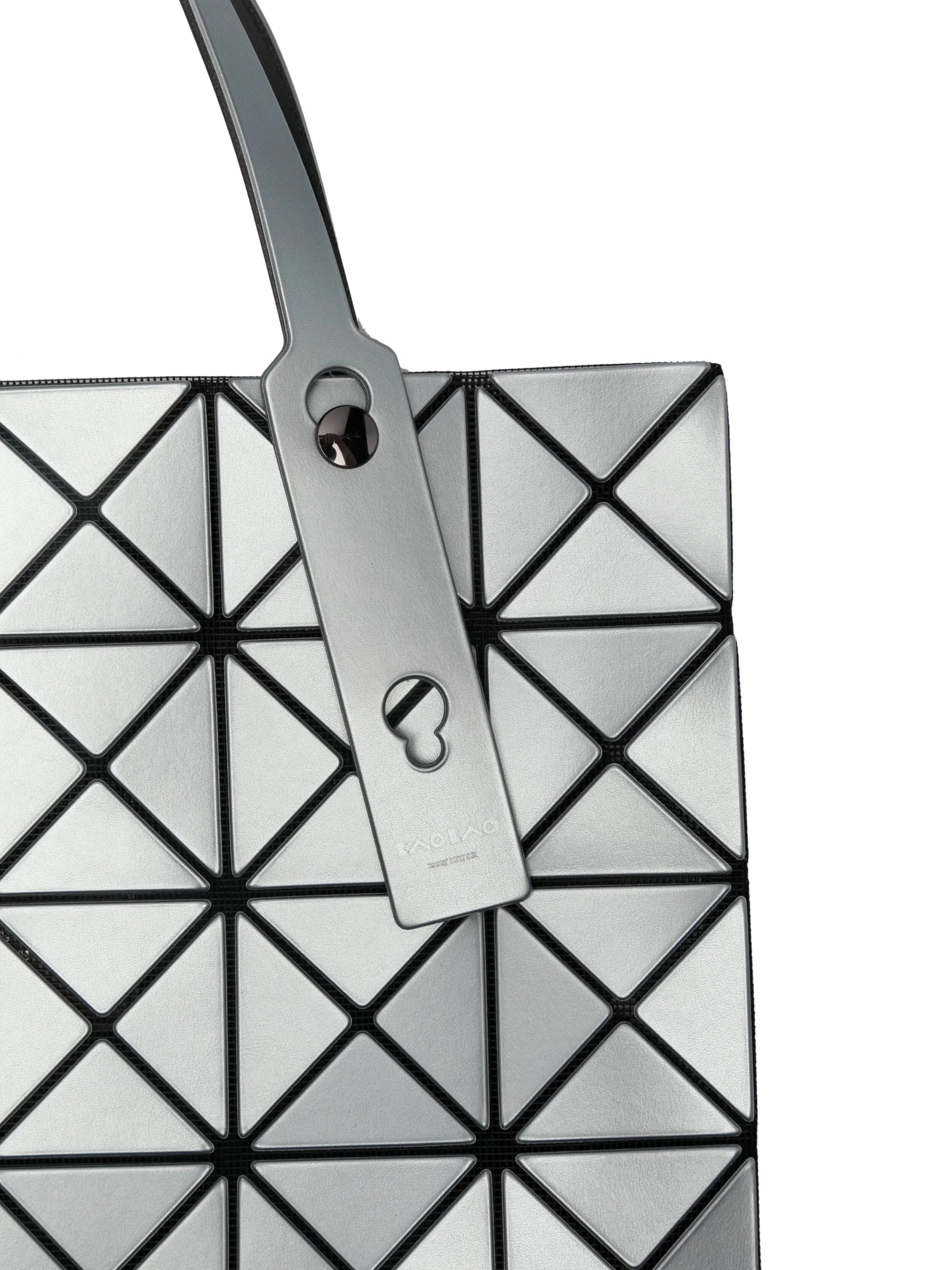 geometric-panelled tote bag