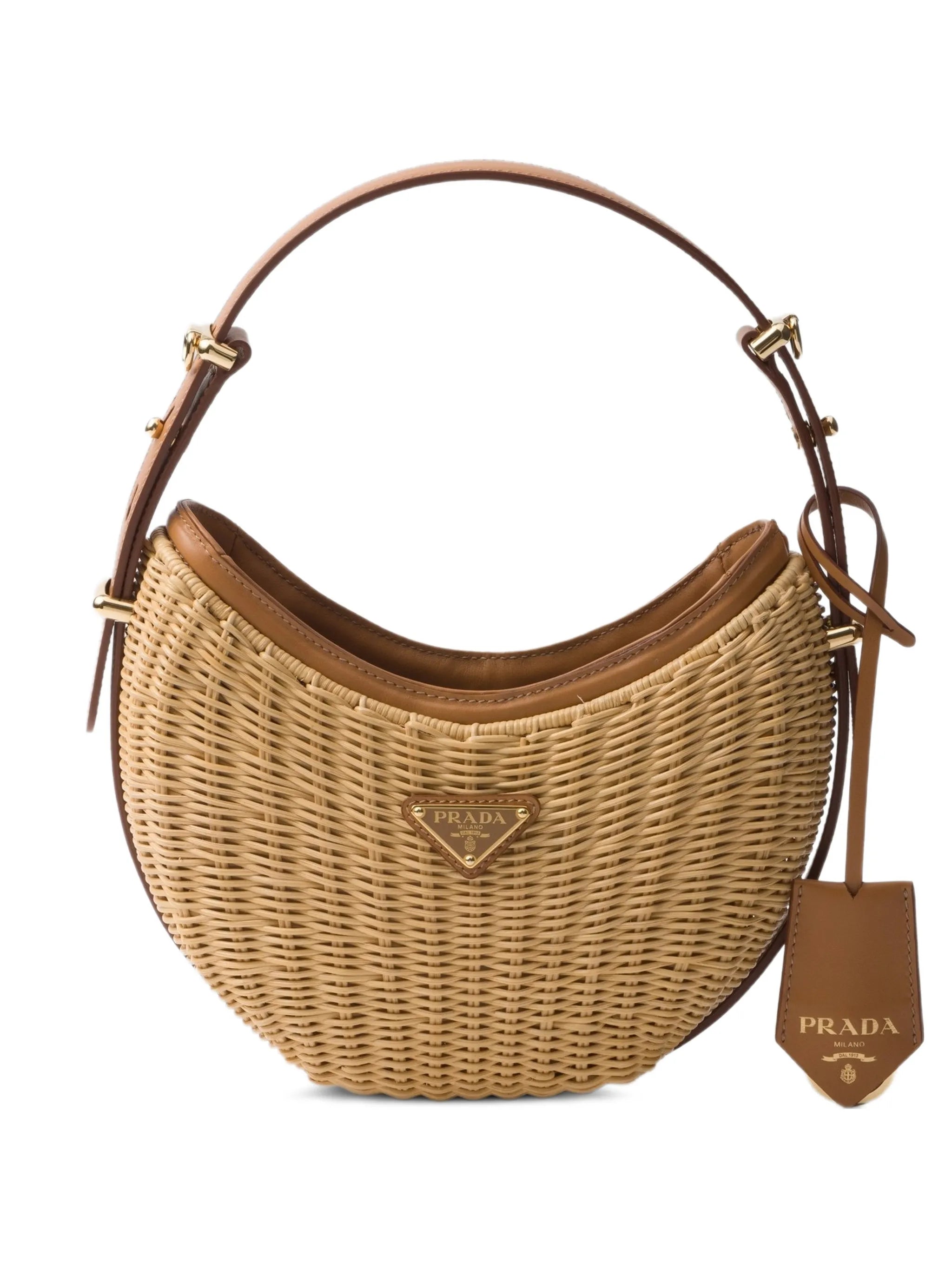 Arqué woven shoulder bag