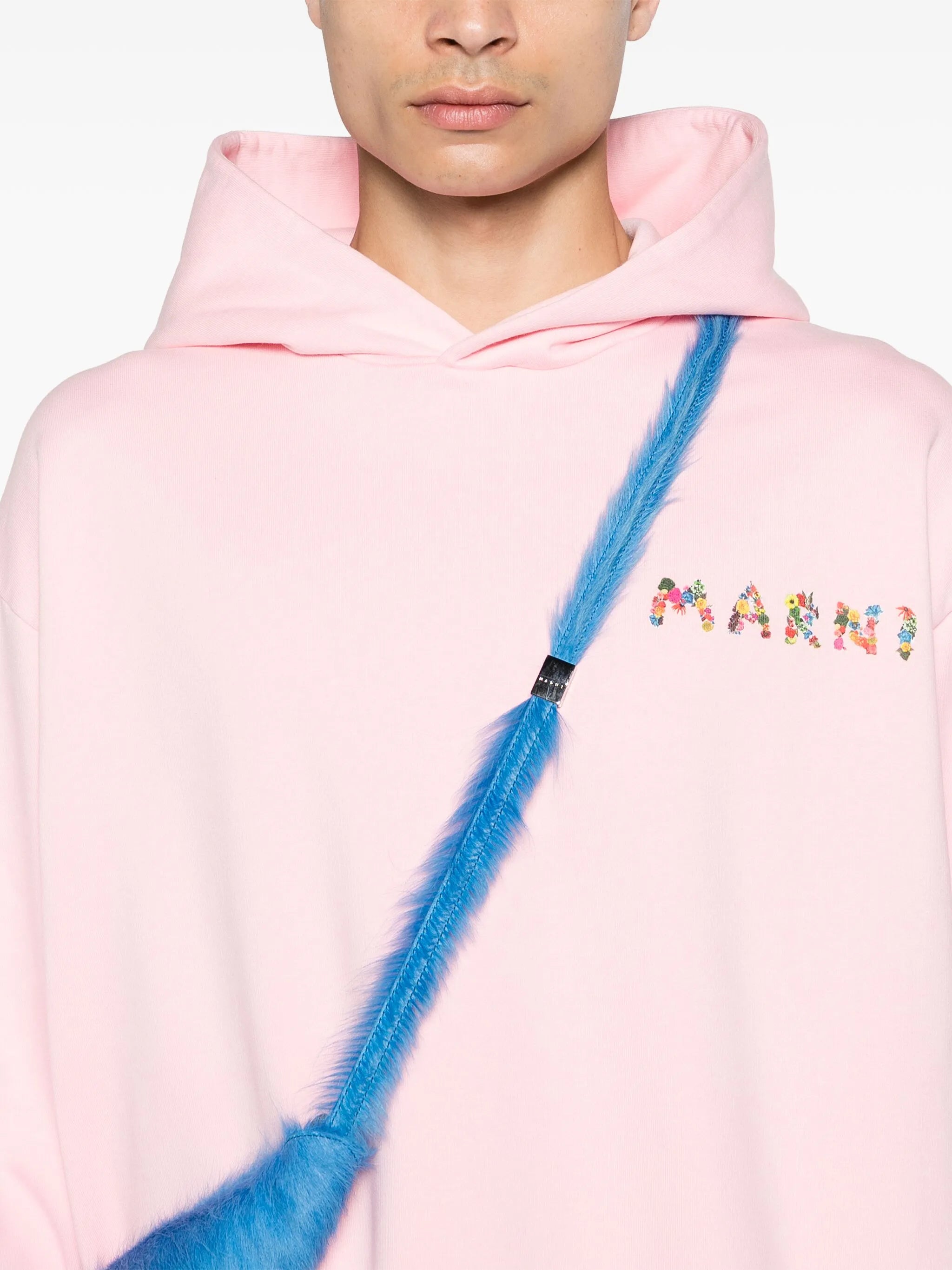 logo-print cotton hoodie