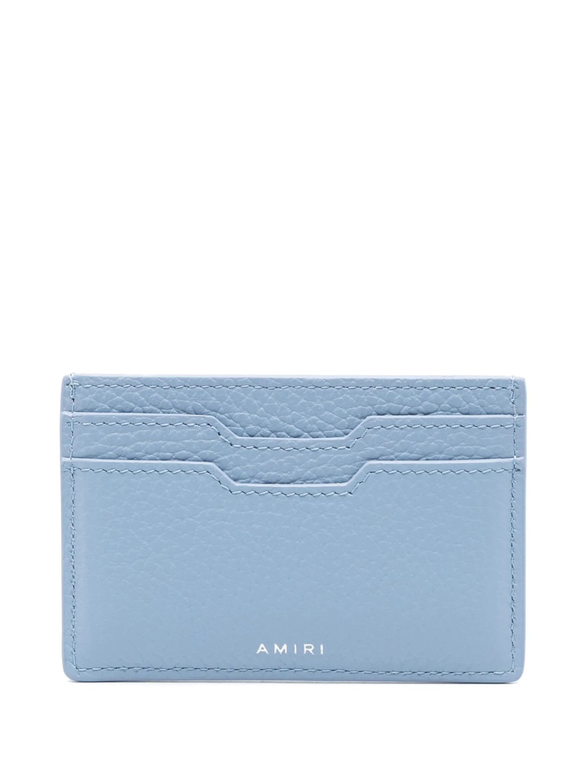 MA-plaque leather cardholder