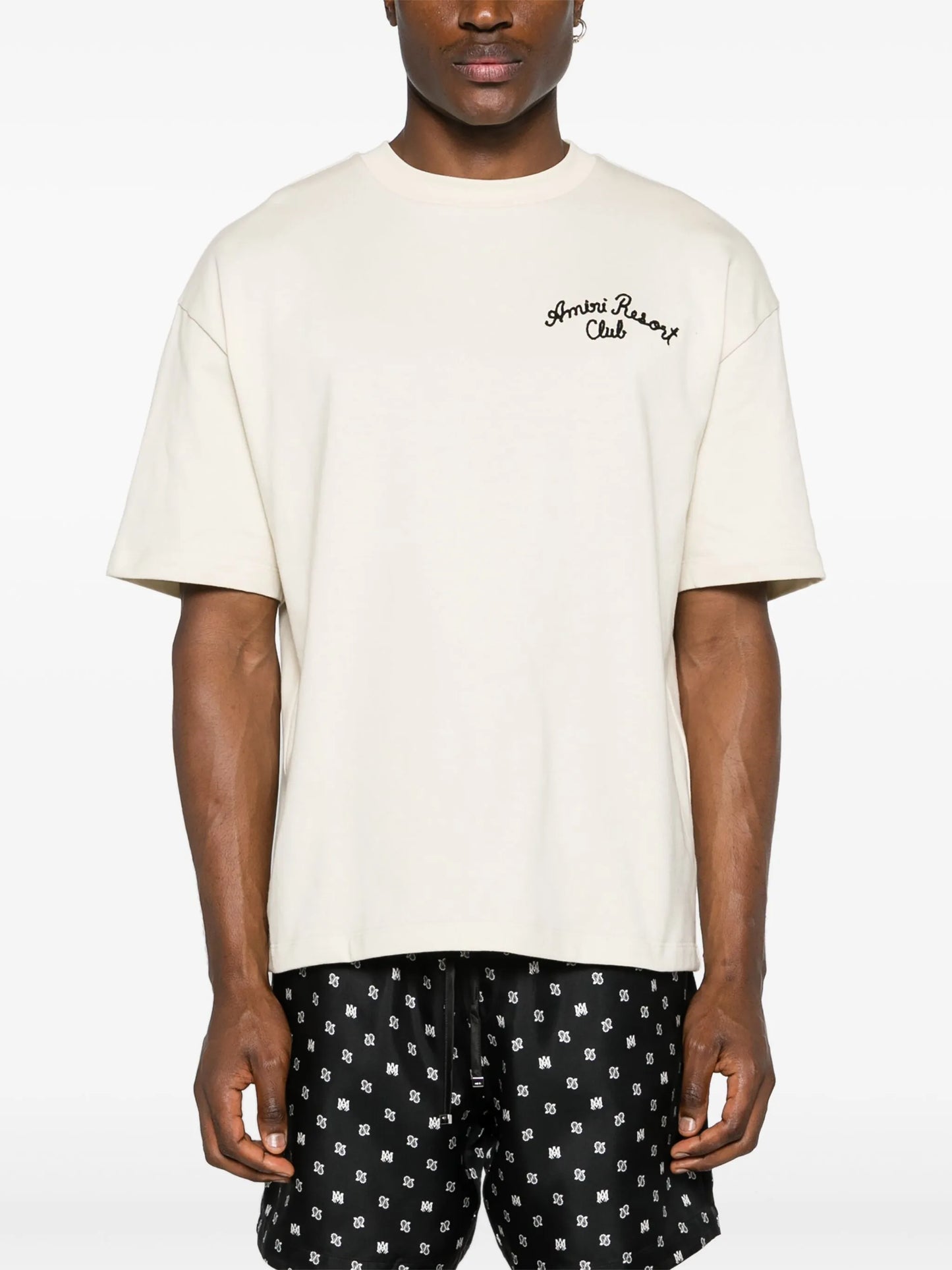 logo-embroidered cotton T-shirt