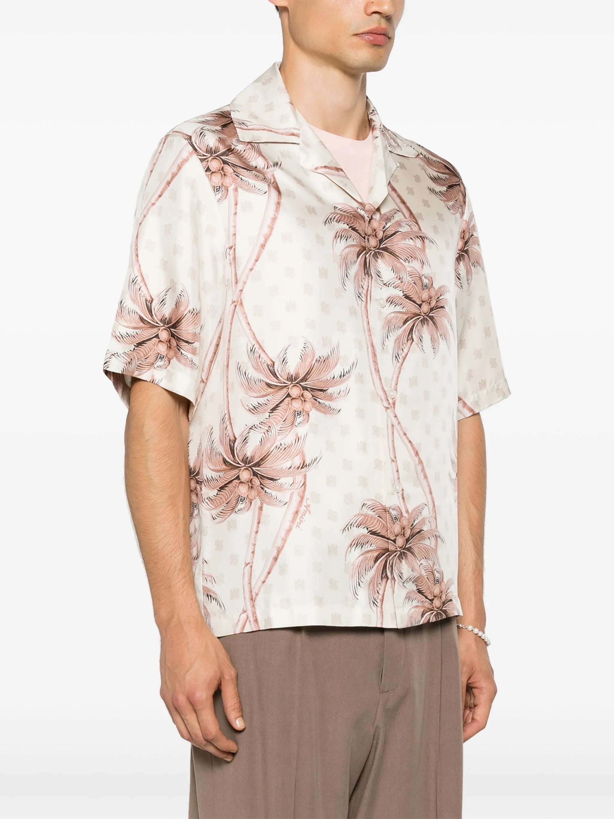 Twisted Palms silk shirt