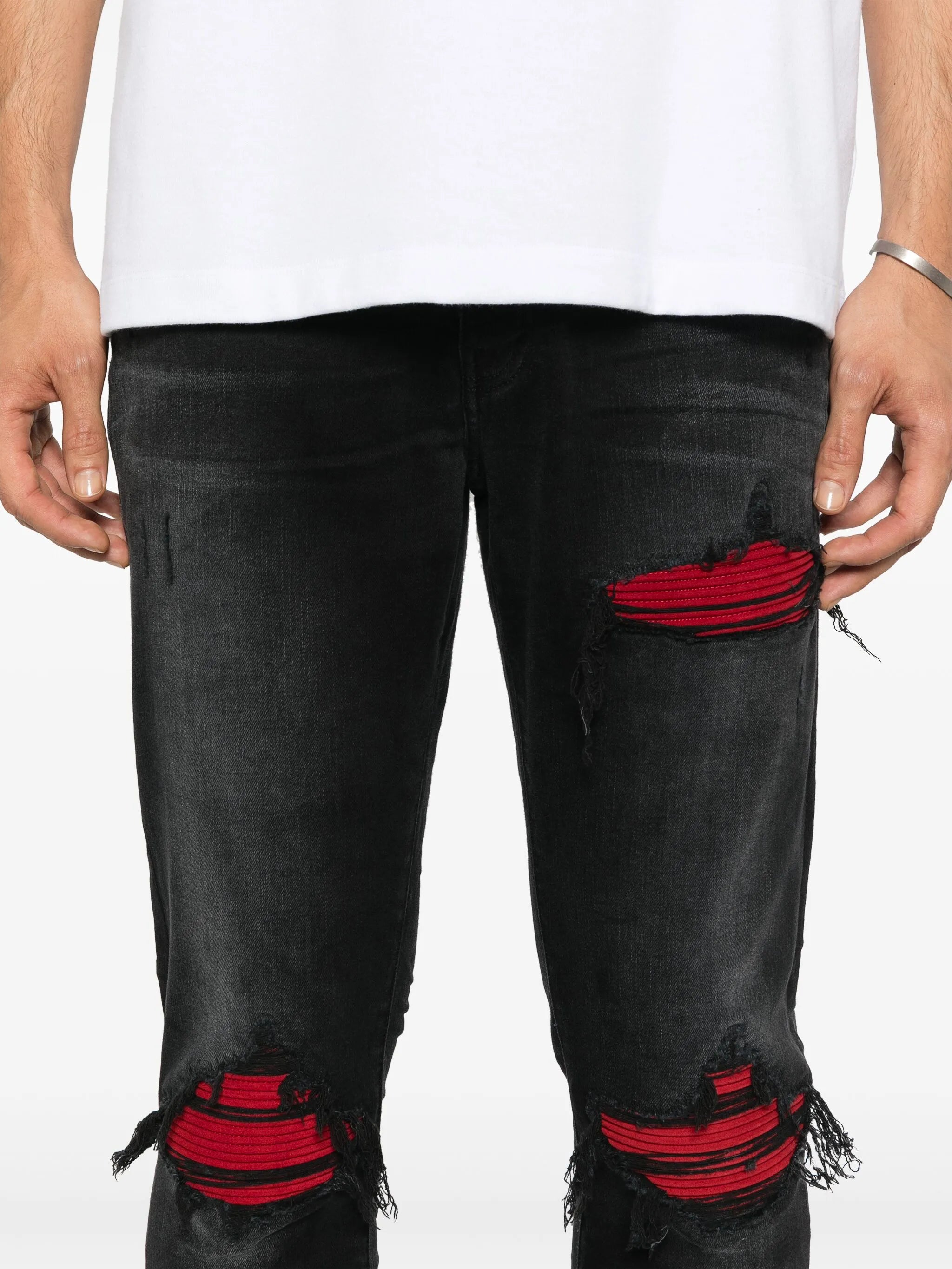 MX1 Suede skinny jeans