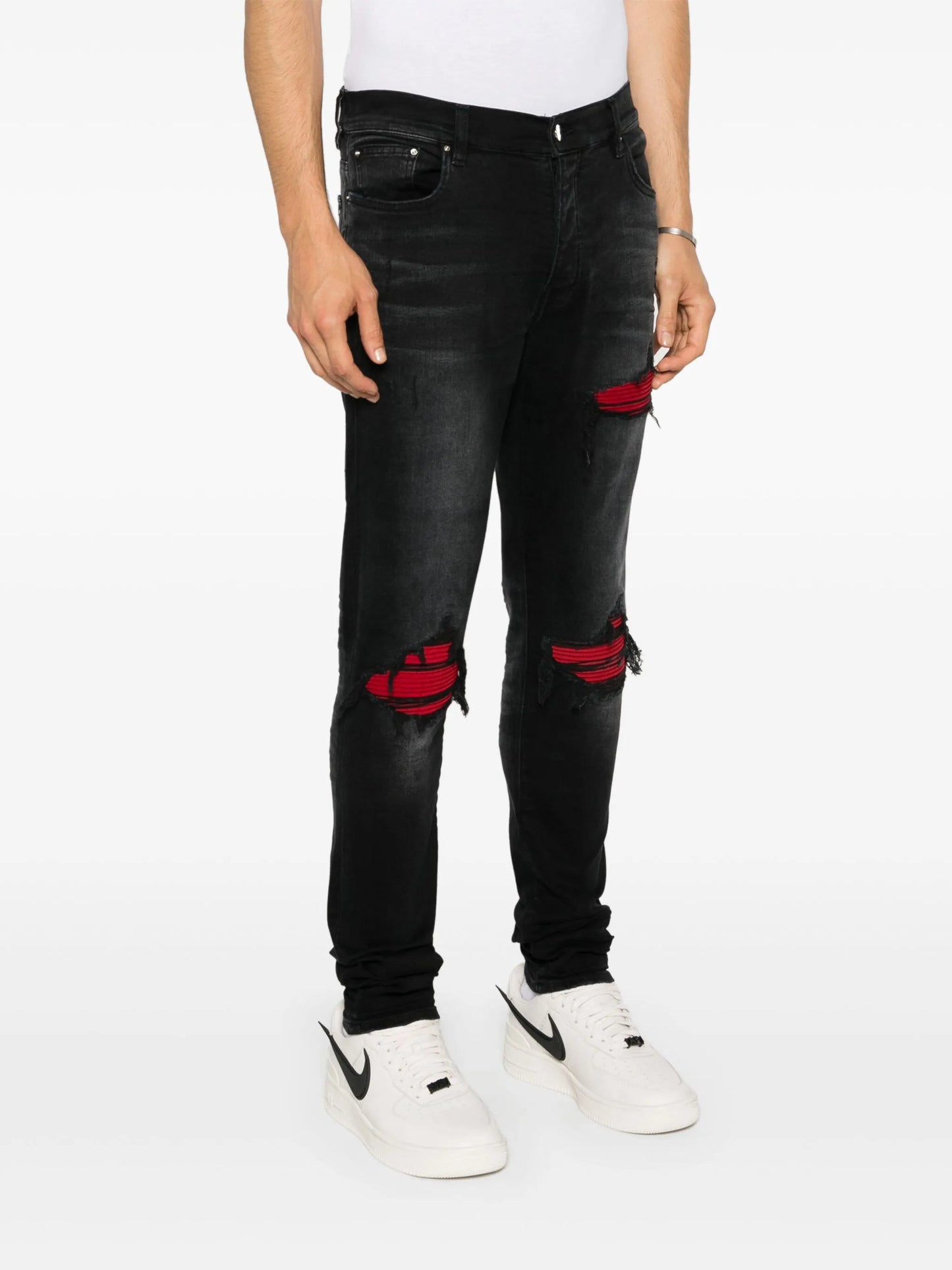 MX1 Suede skinny jeans